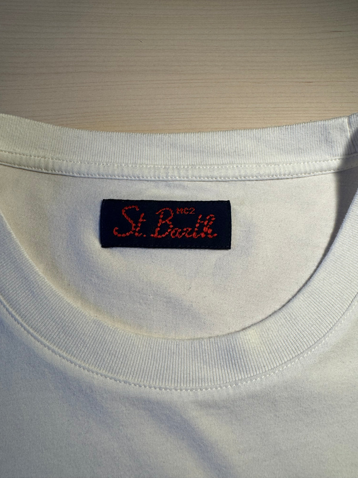 Maglia Saint Barth "I Hate Mountains" bianca