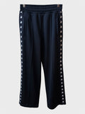 Pantaloni Golden Goose Star jogging neri stelline laterali