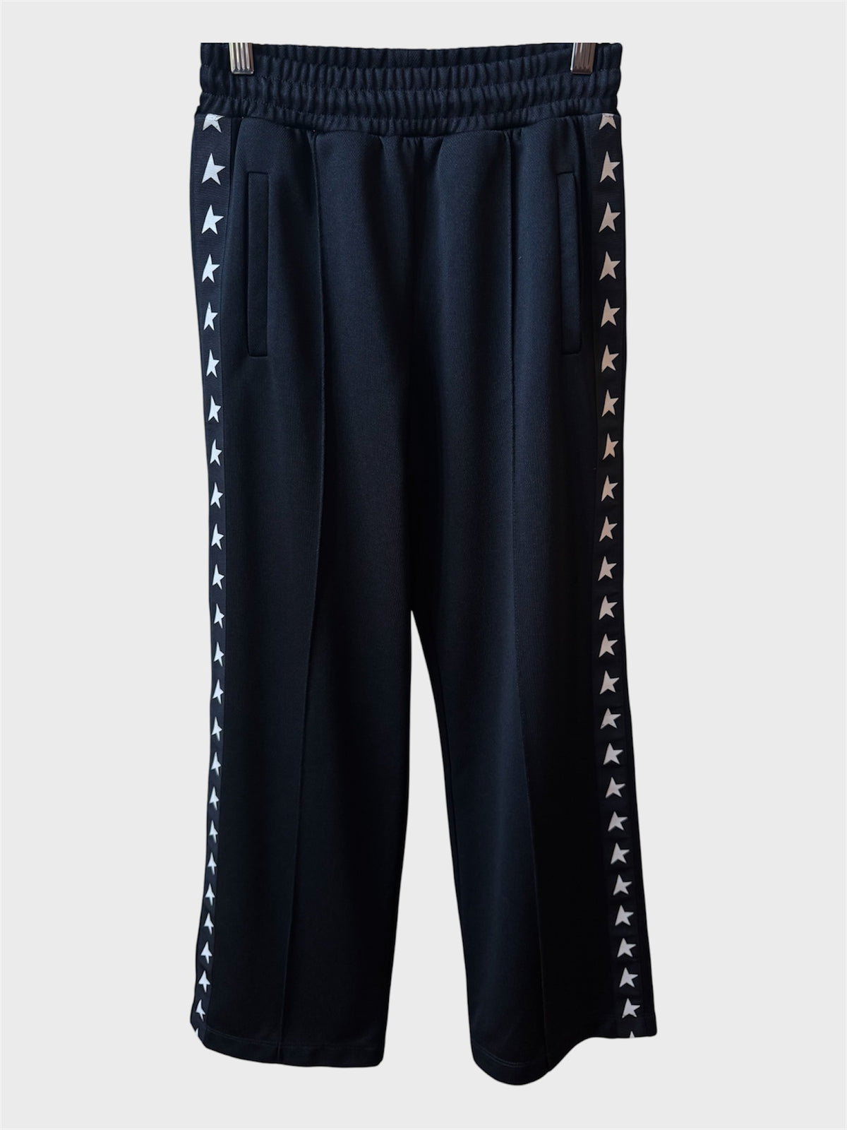 Pantaloni Golden Goose Star jogging neri stelline laterali