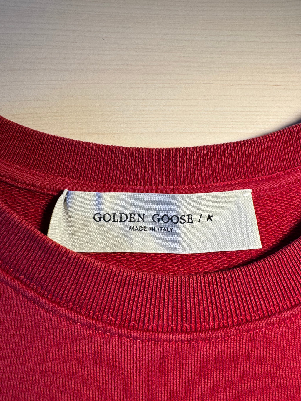 Felpa Golden Goose "Golden Goose” Logo rossa