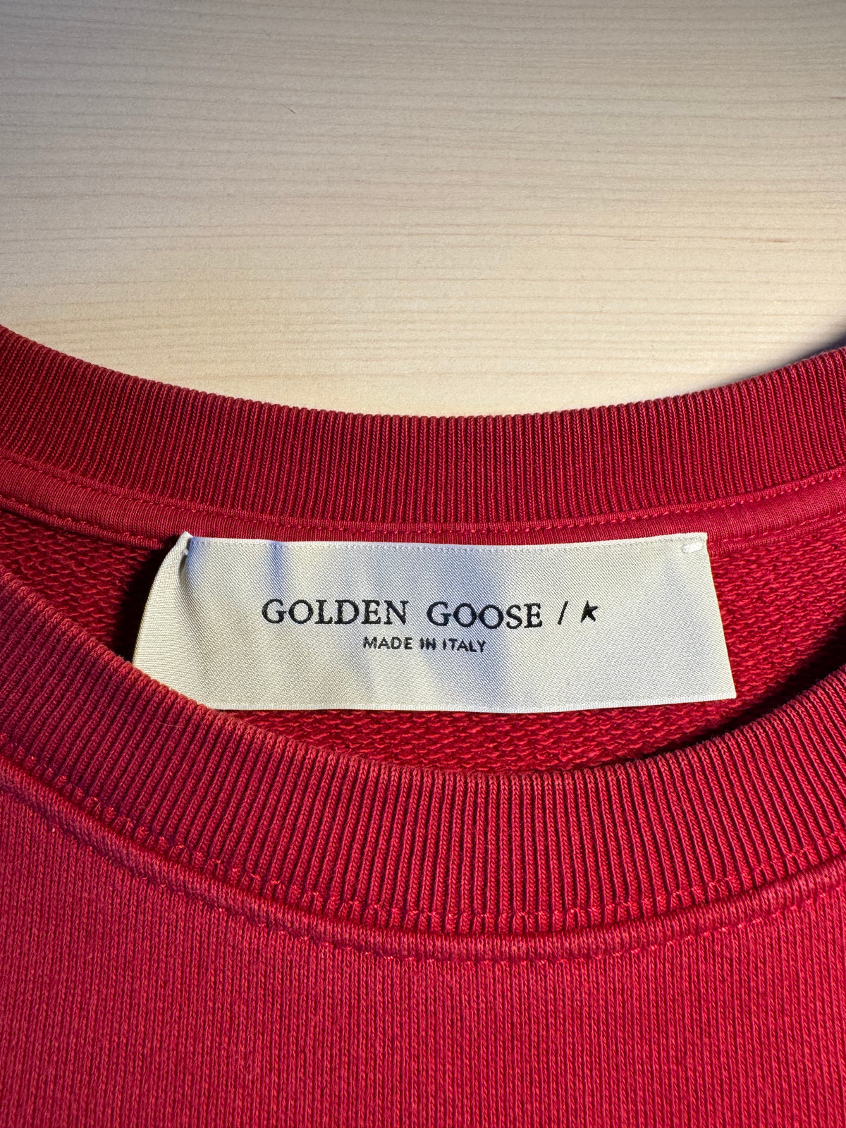 Felpa Golden Goose "Golden Goose” Logo rossa