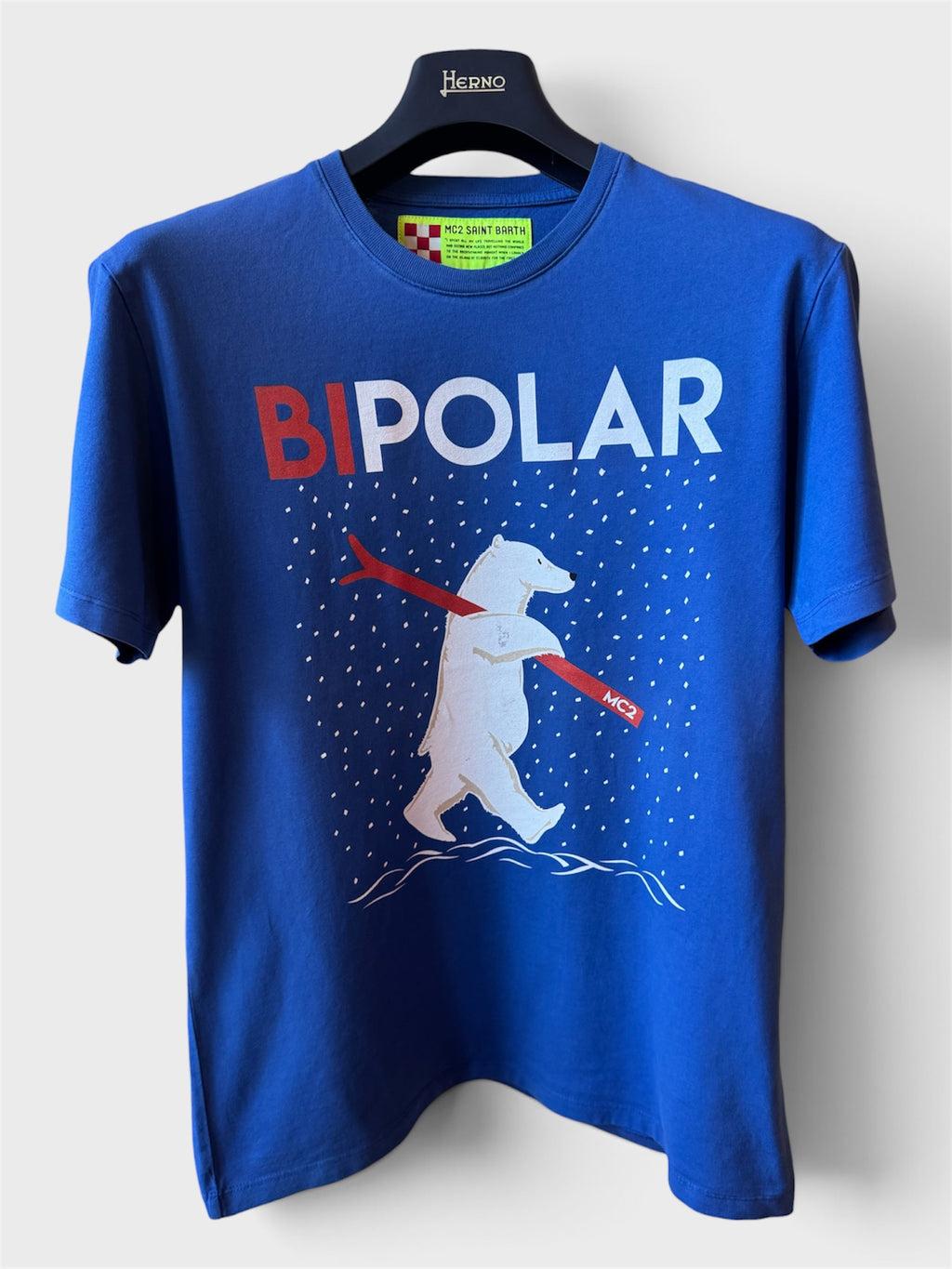 Maglia Saint Barth "Bipolar” blu