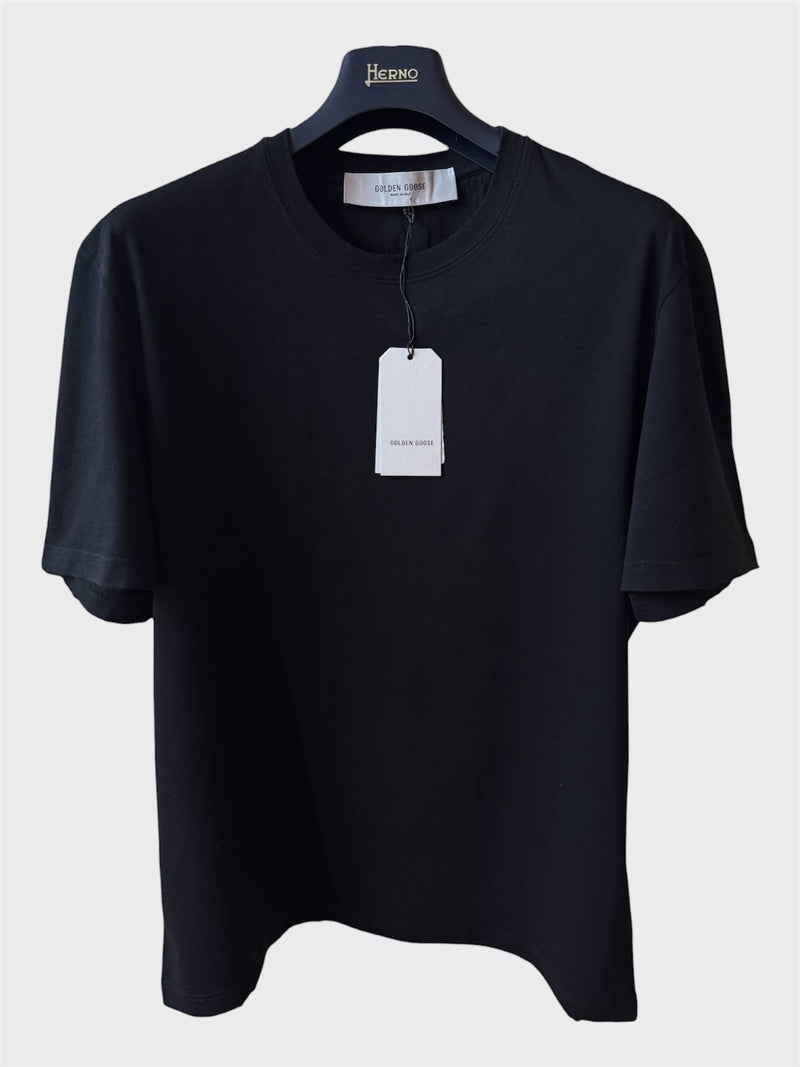 Maglia Golden Goose nera trattamento distressed