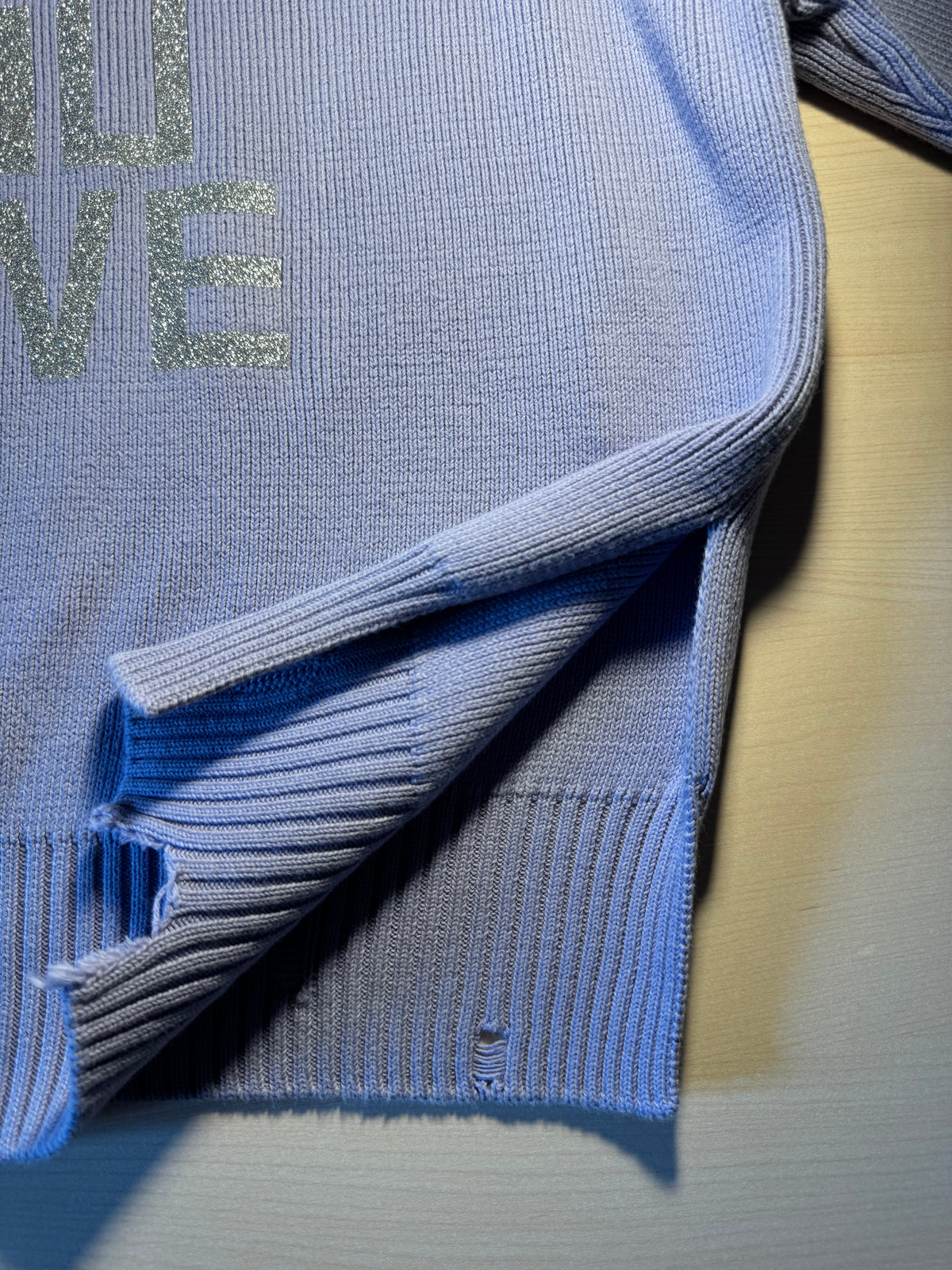 Maglione Golden Goose lilla "Do what you love"