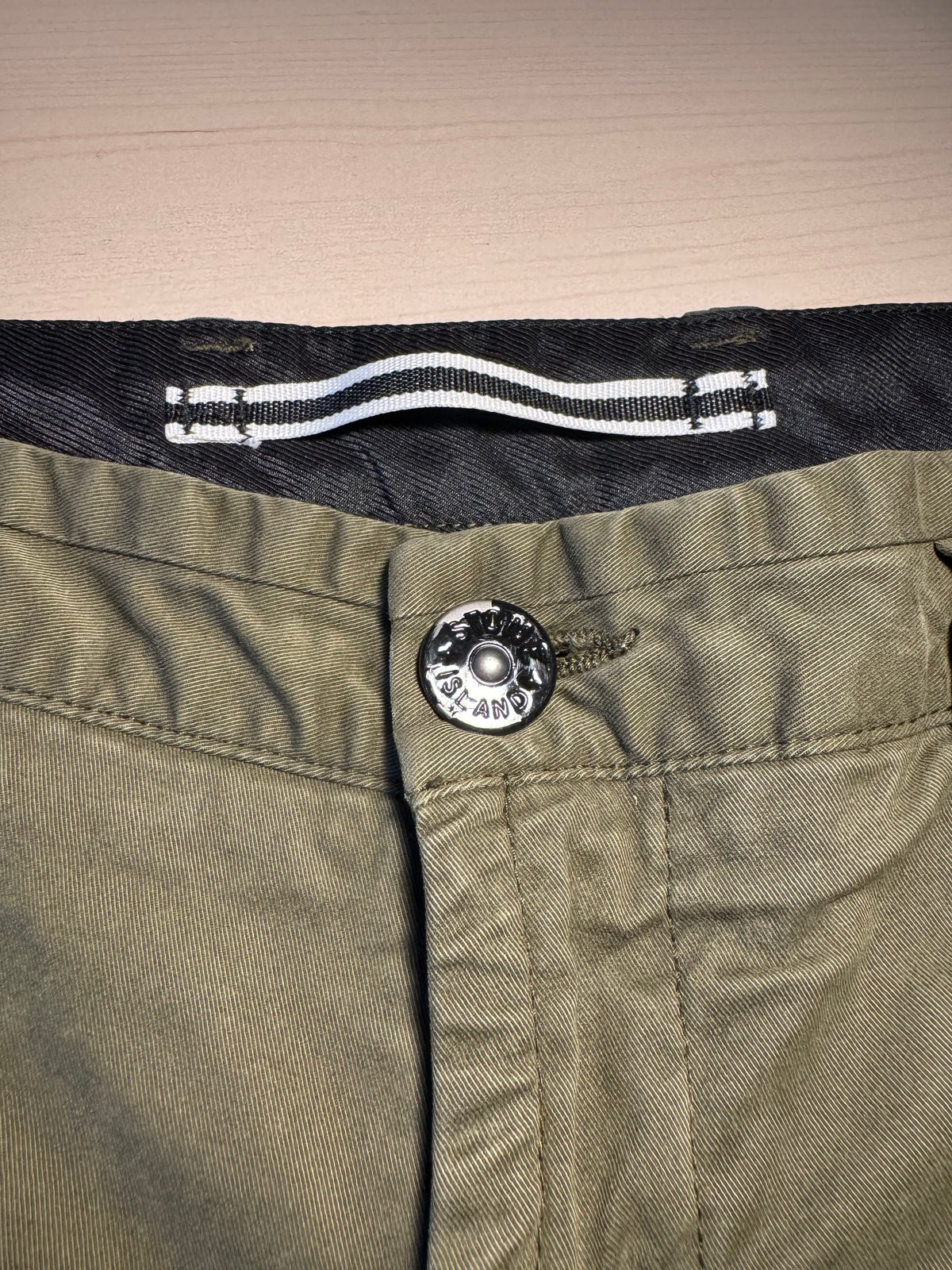 Pantaloni Stone Island cargo verdi