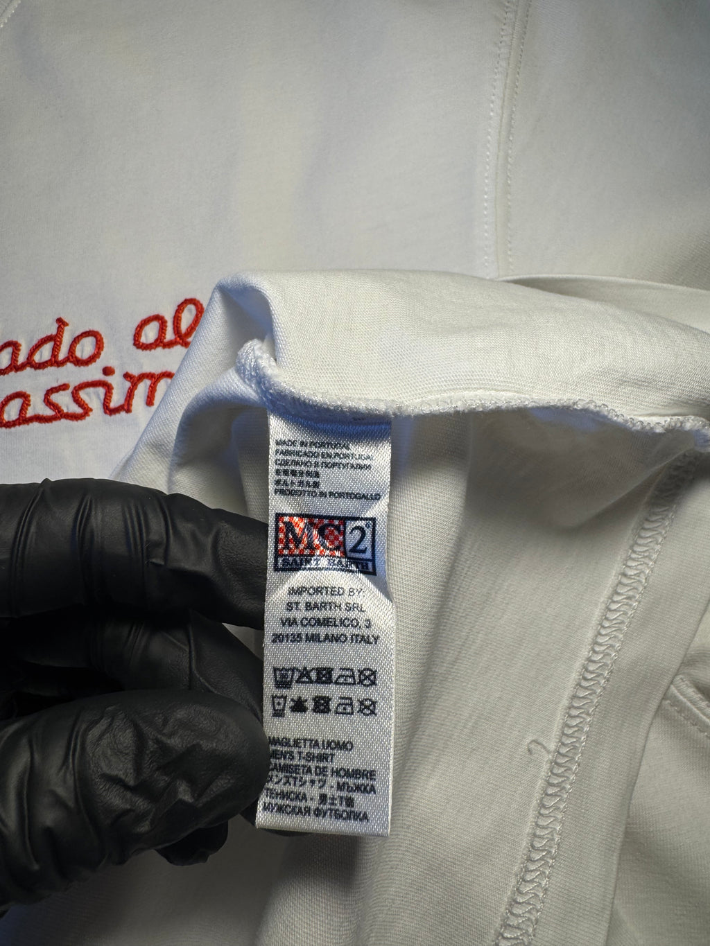 Maglia Saint Barth "Vado Al Massimo" bianca