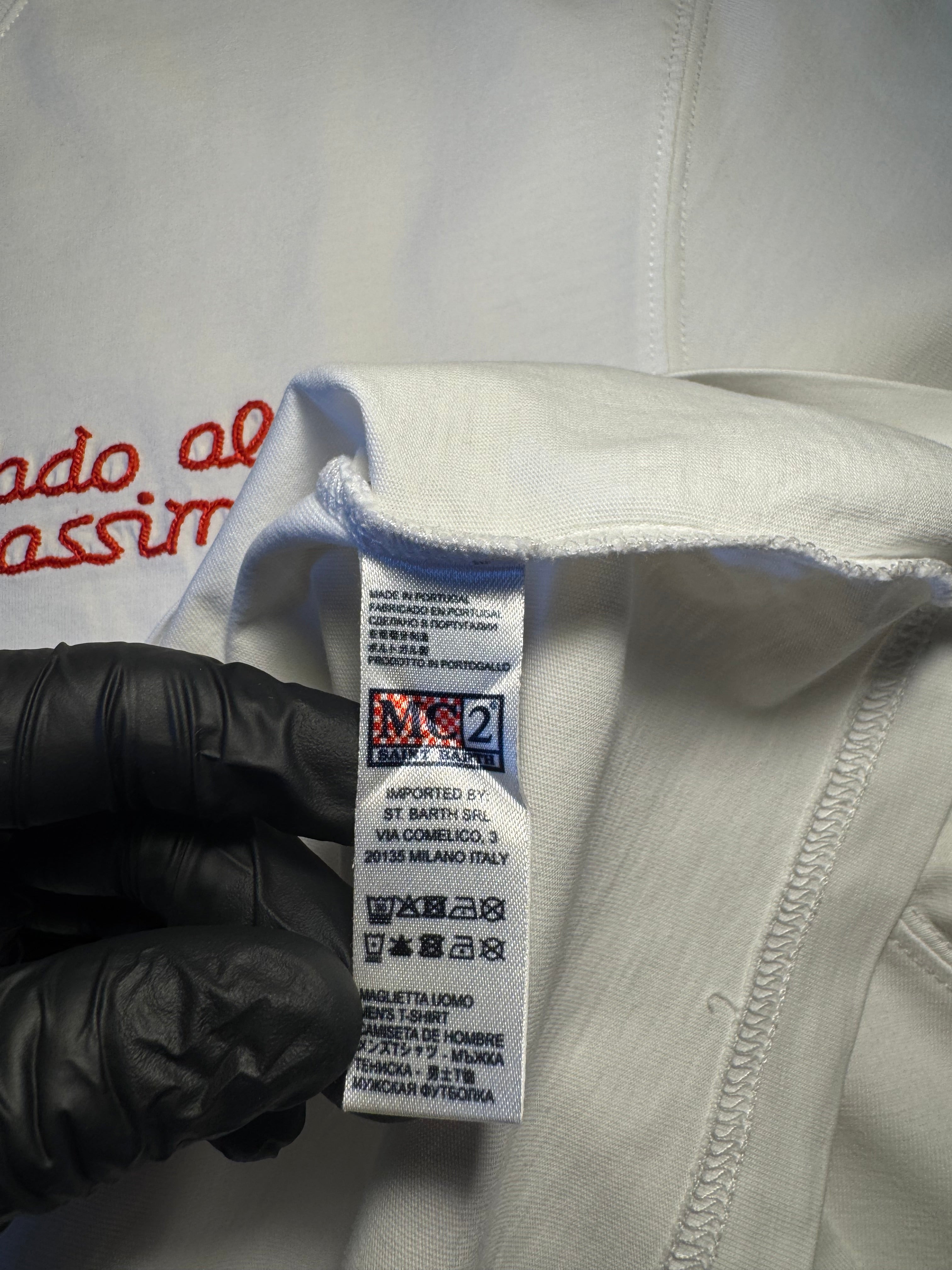 Maglia Saint Barth "Vado Al Massimo" bianca
