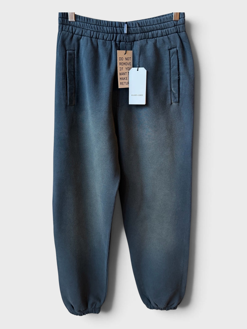 Pantaloni Golden Goose jogging nero effetto lavato