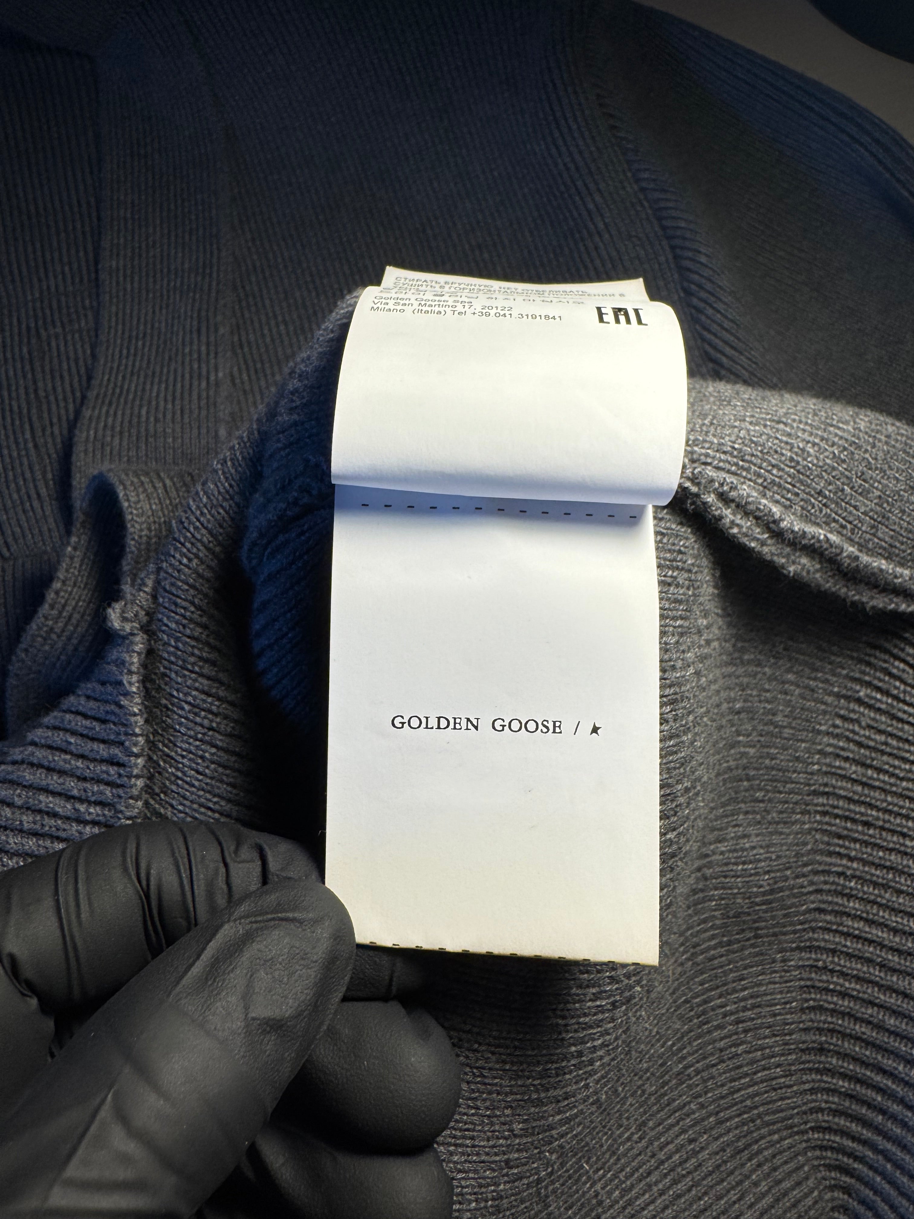 Cardigan Golden Goose grigio "Golden"