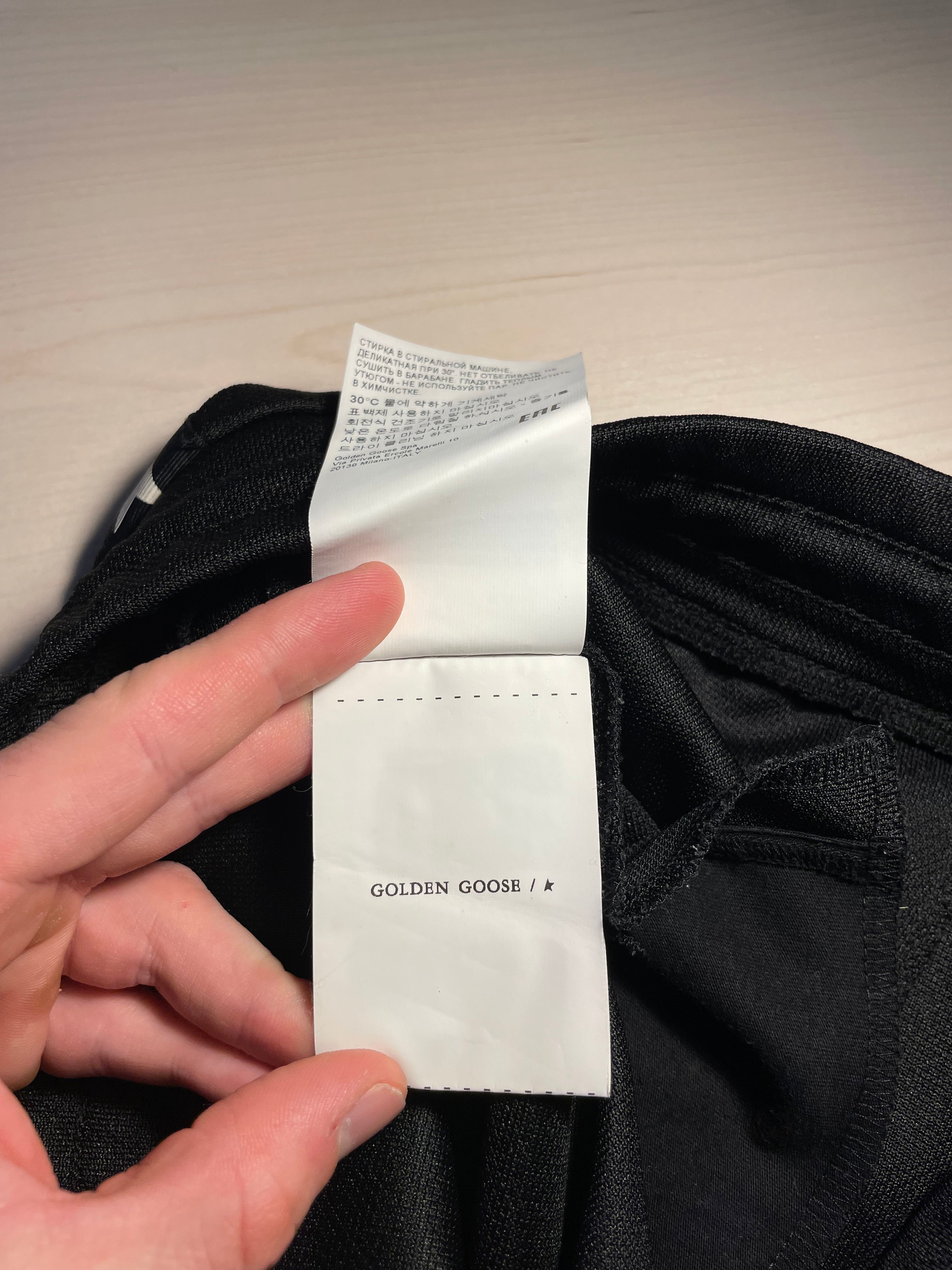 Pantaloni Golden Goose Star jogging neri stelline laterali