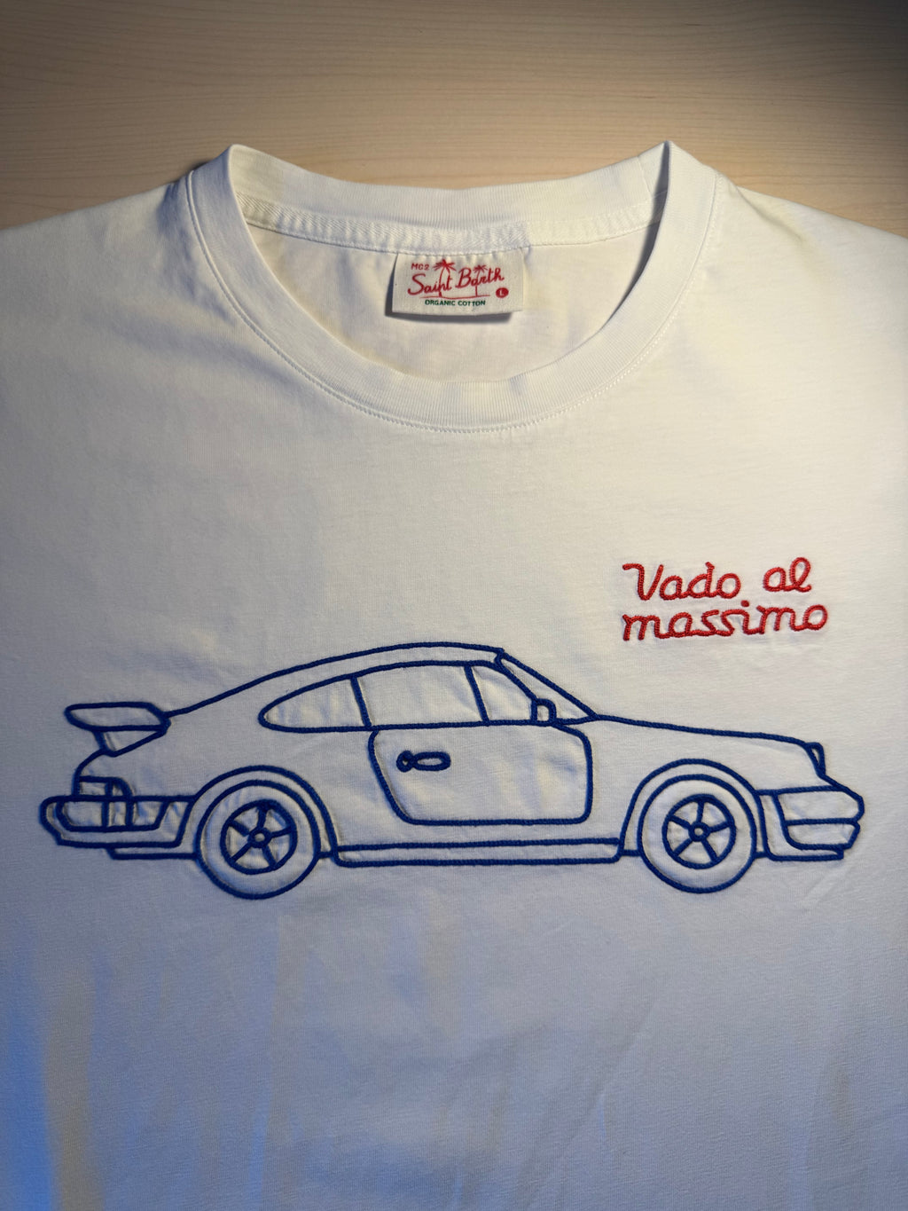 Maglia Saint Barth "Vado Al Massimo" bianca