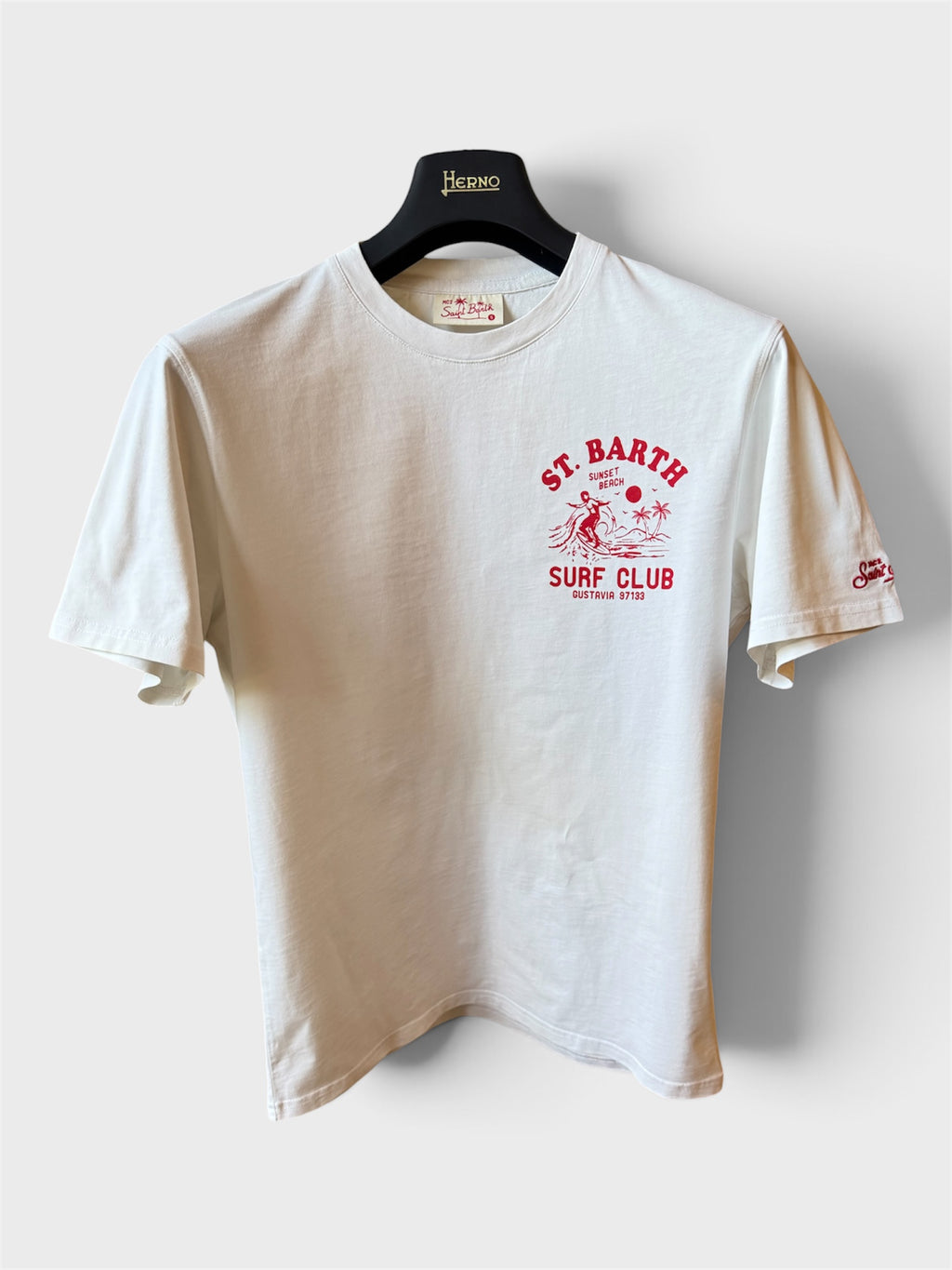 Maglia Saint Barth "Surf Club” Bianca