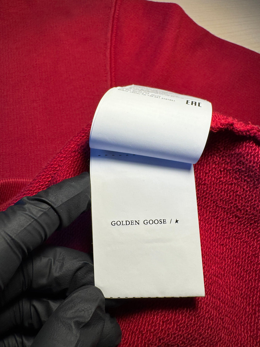 Felpa Golden Goose "Golden Goose” Logo rossa