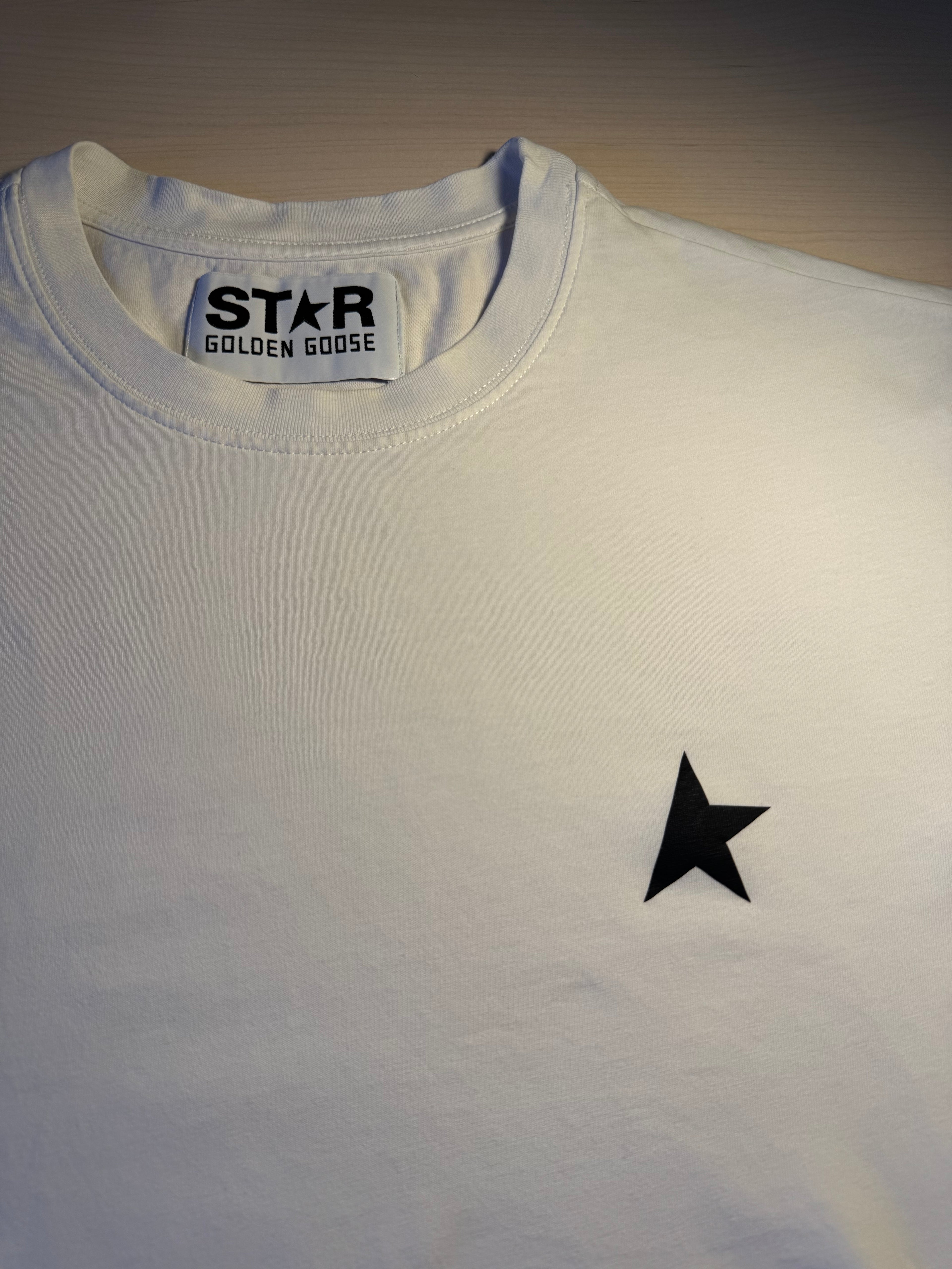 Maglia Golden Goose Star bianca stella nera