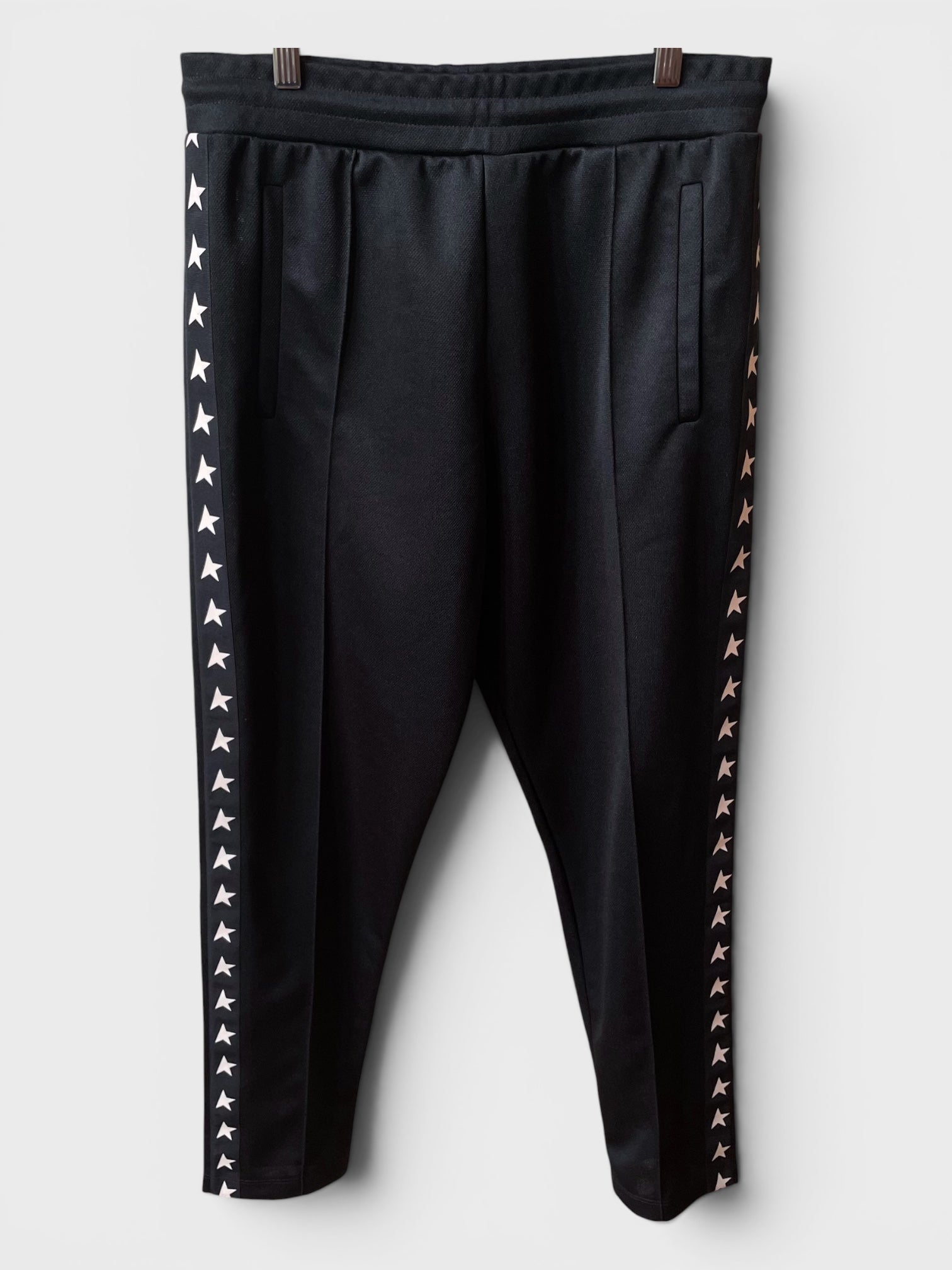 Pantaloni Golden Goose Star jogging neri stelline laterali
