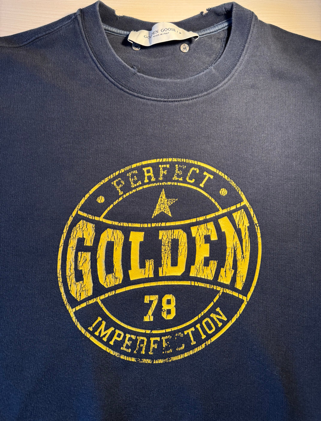 Felpa Golden Goose "Perfect Imperfection" blu
