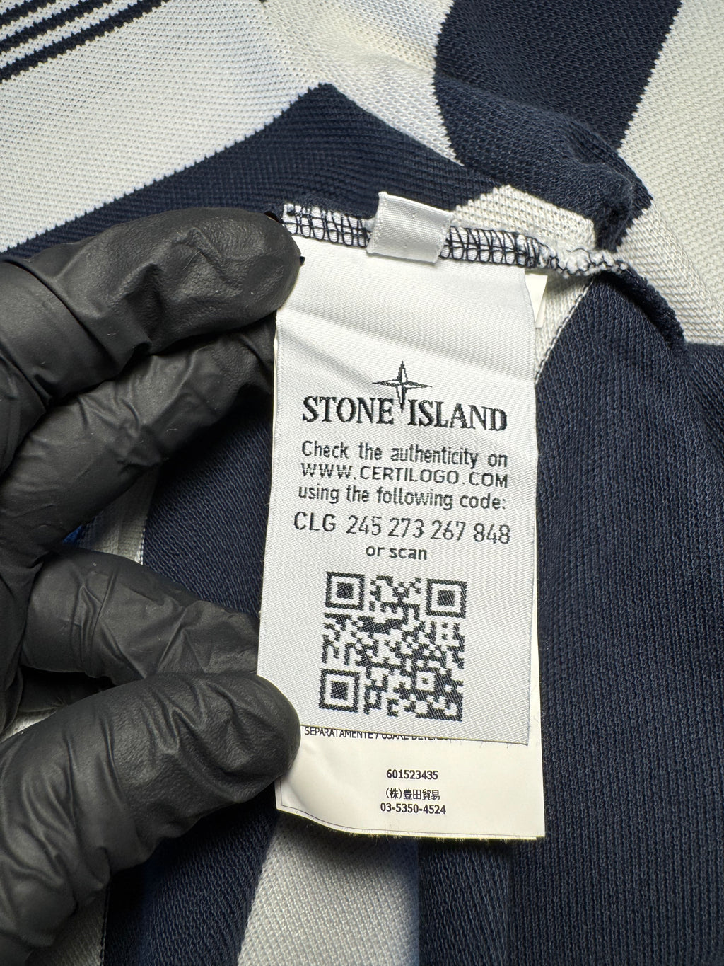Polo Stone Island a righe