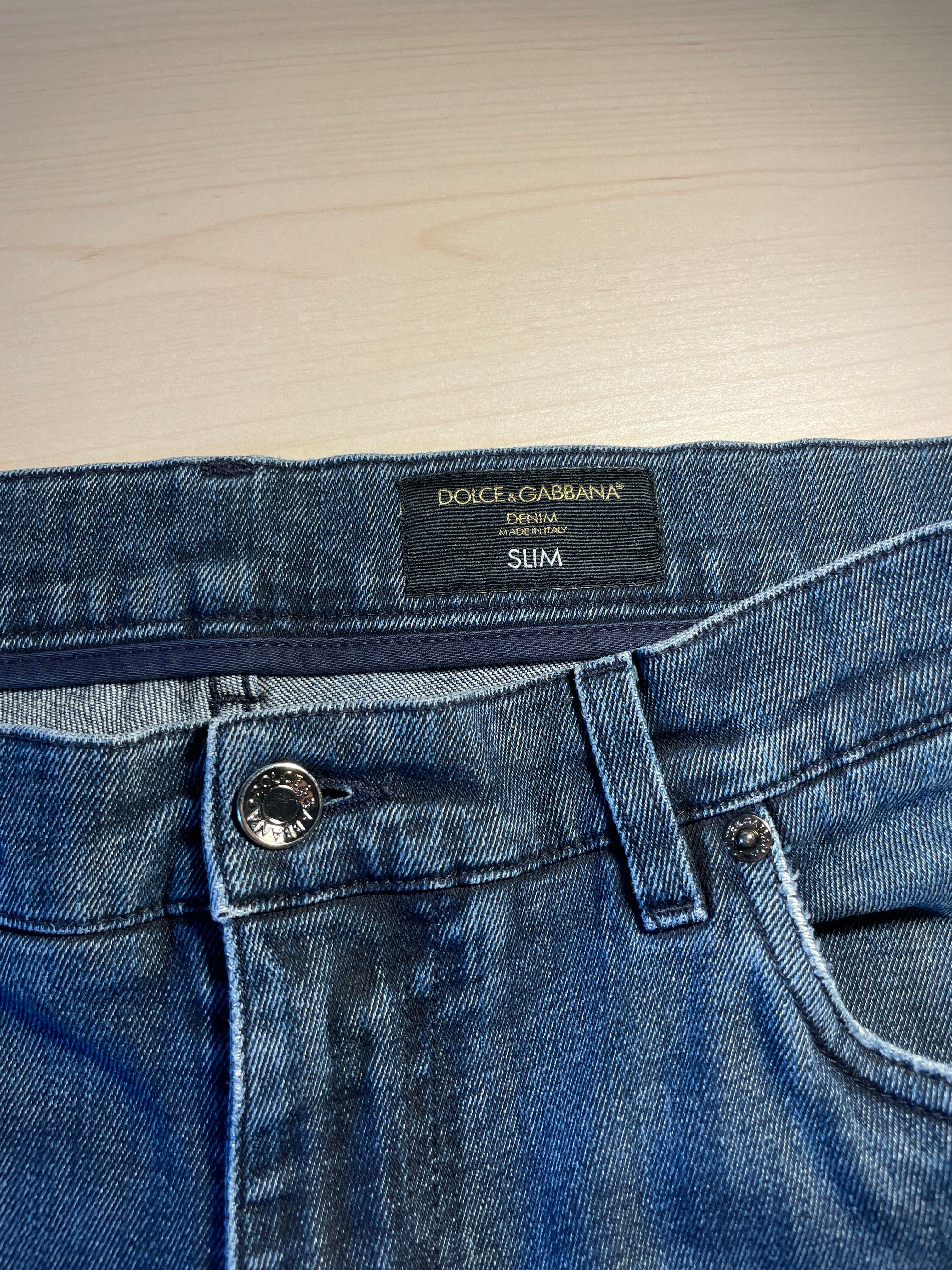 Jeans Dolce e Gabbana Denim Slim blu