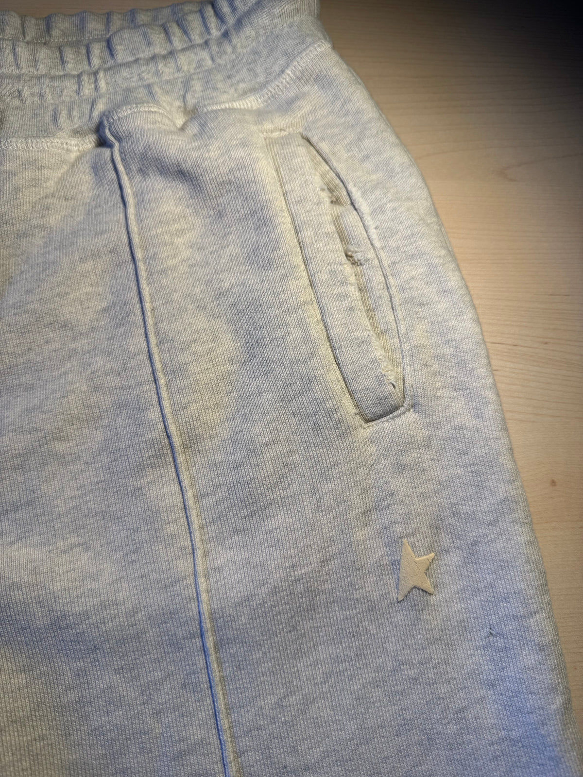 Pantaloni Golden Goose Star jogging grigi con stella