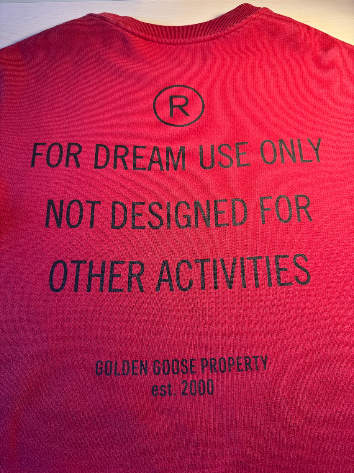 Felpa Golden Goose "Golden Goose” Logo rossa