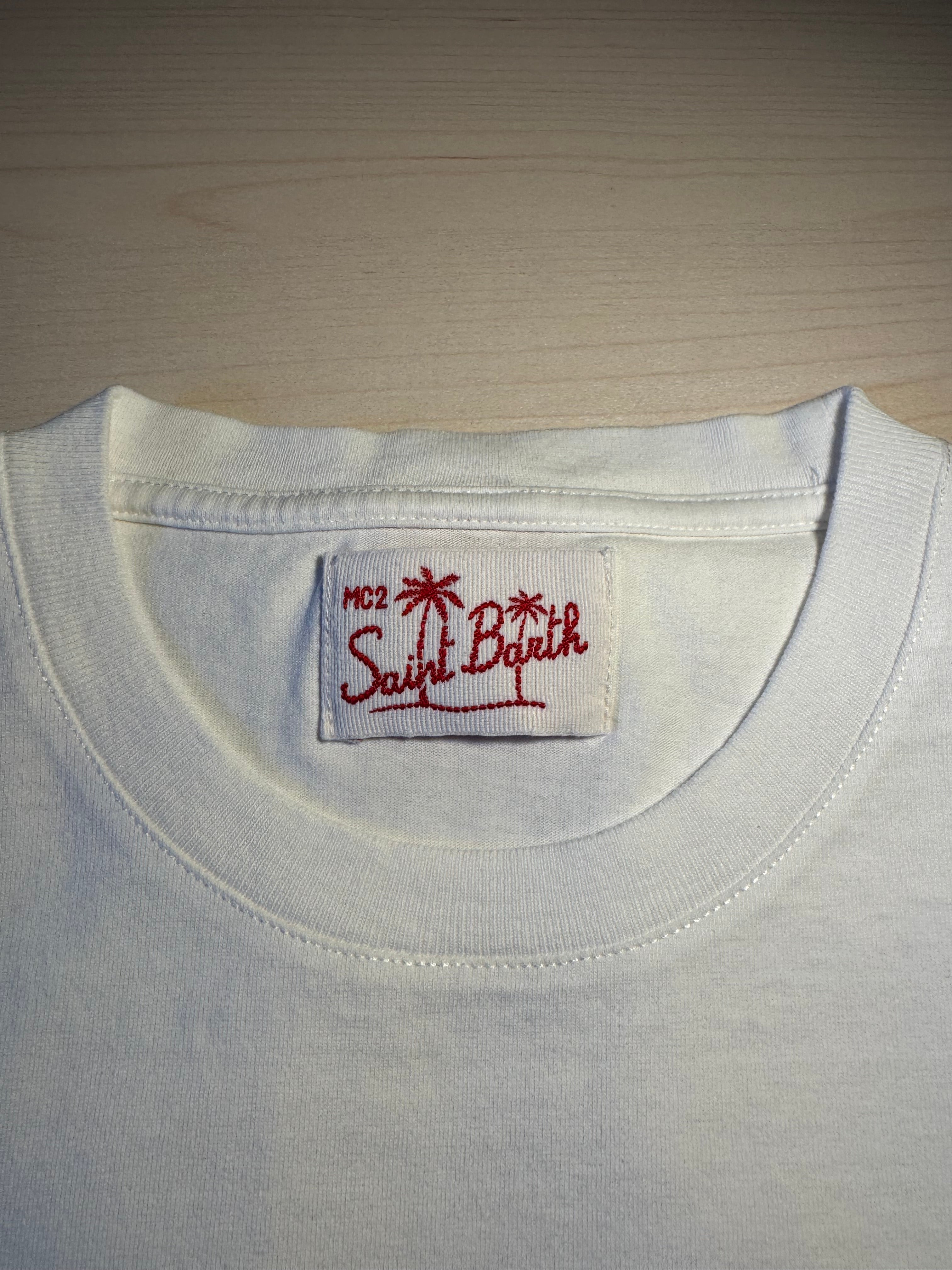 Maglia Saint Barth "Milano Da Bere” bianca
