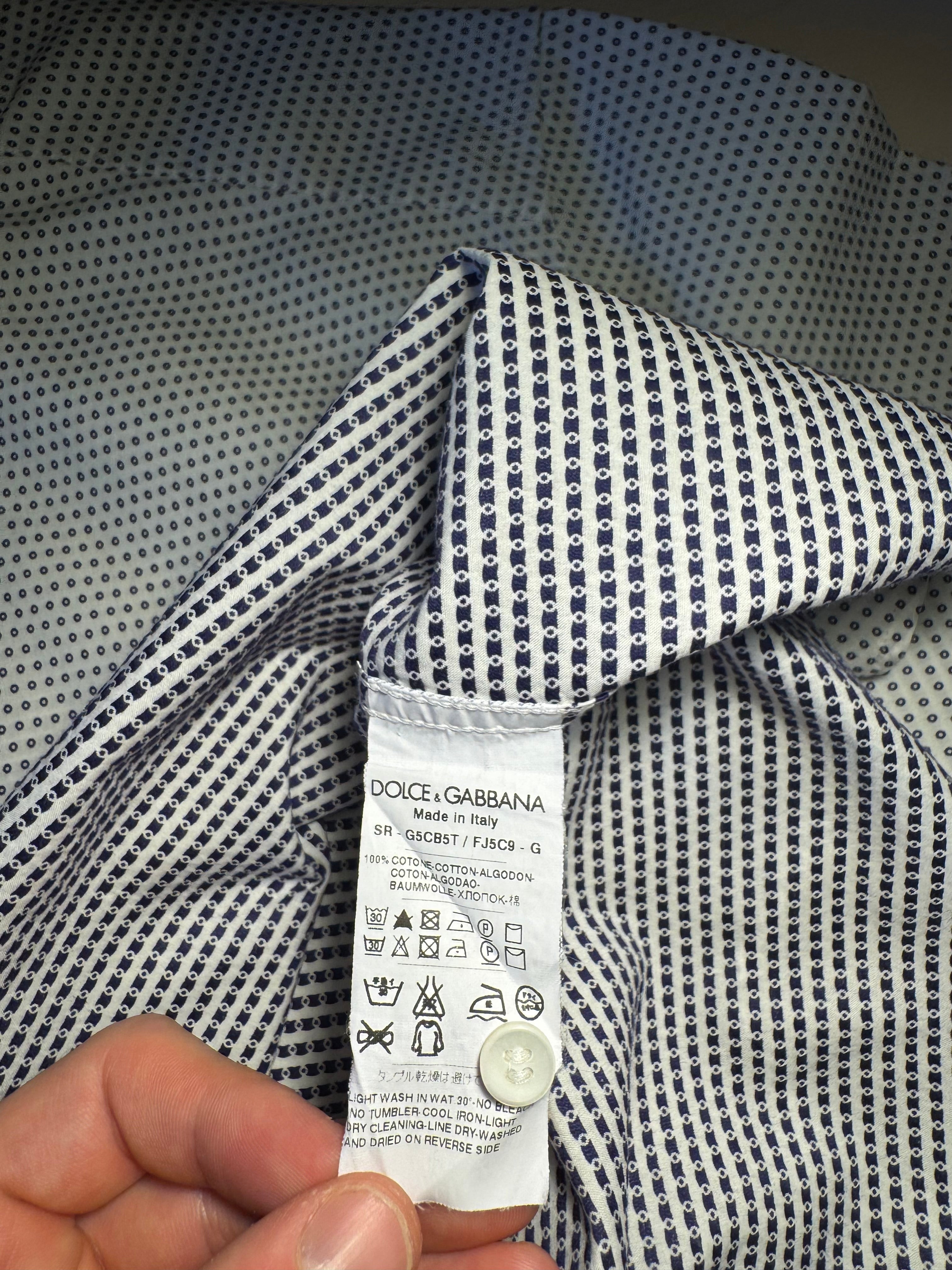 Camicia Dolce e Gabbana Gold a pois