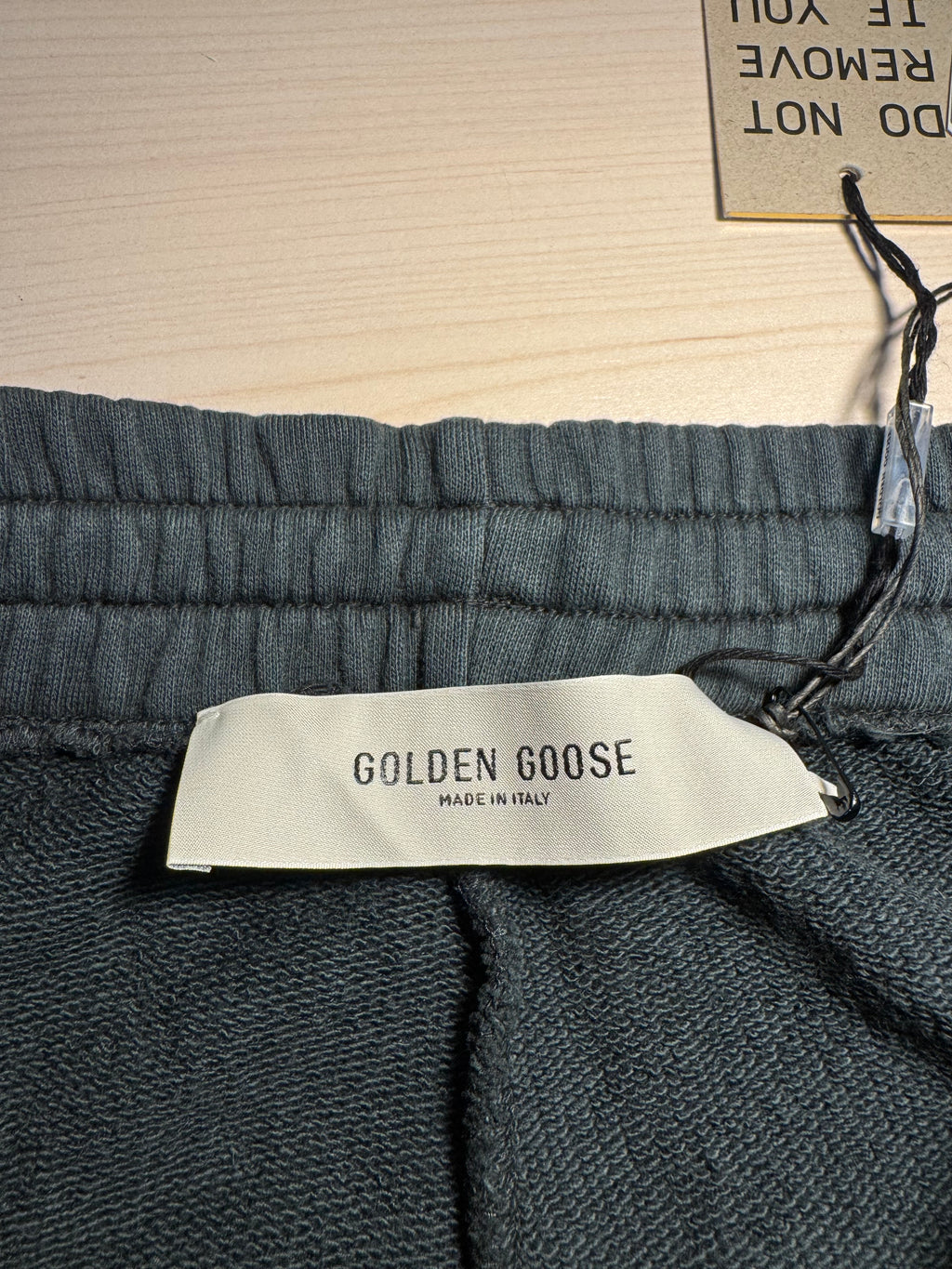 Pantaloni Golden Goose jogging nero effetto lavato