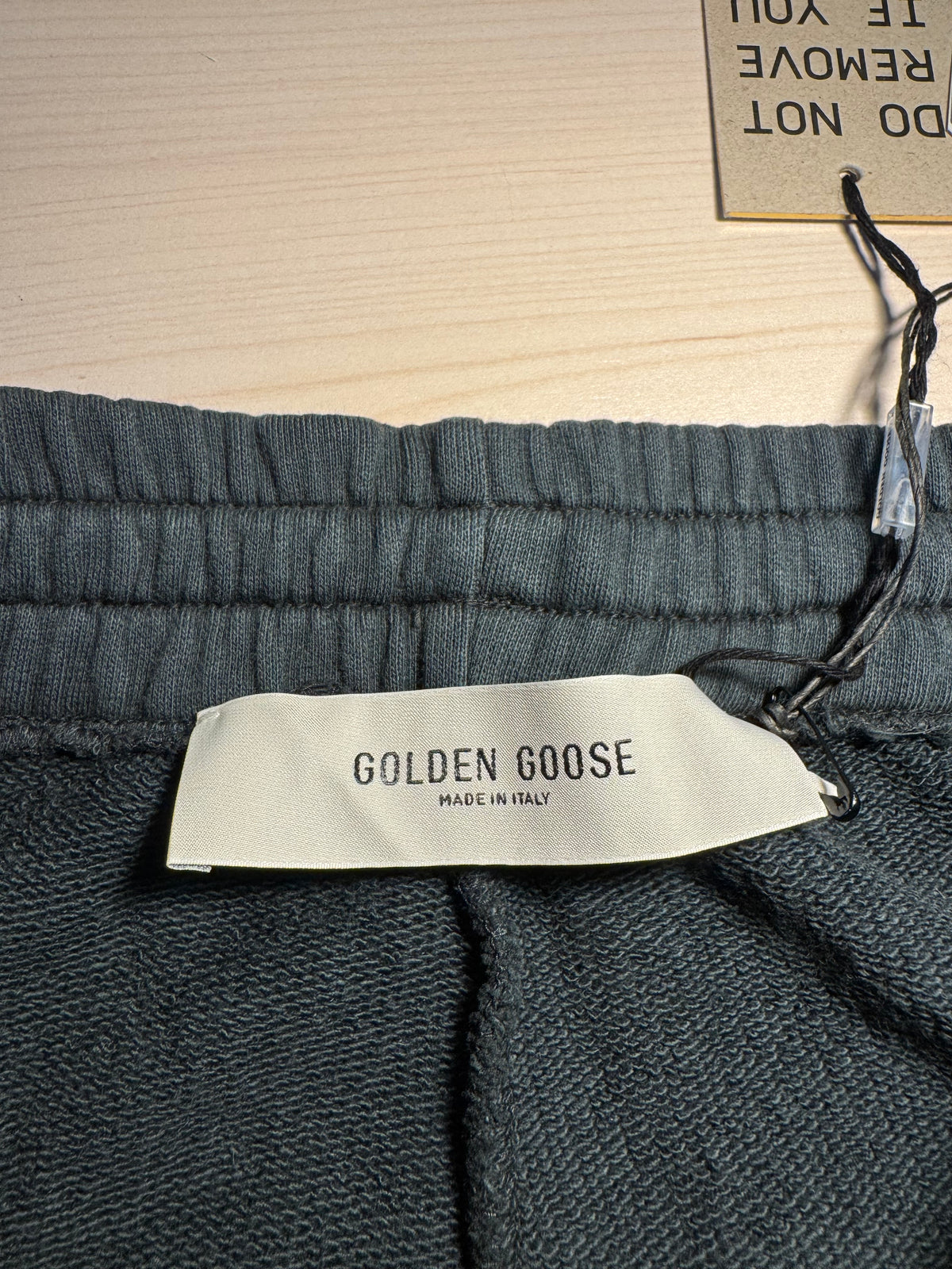 Pantaloni Golden Goose jogging nero effetto lavato