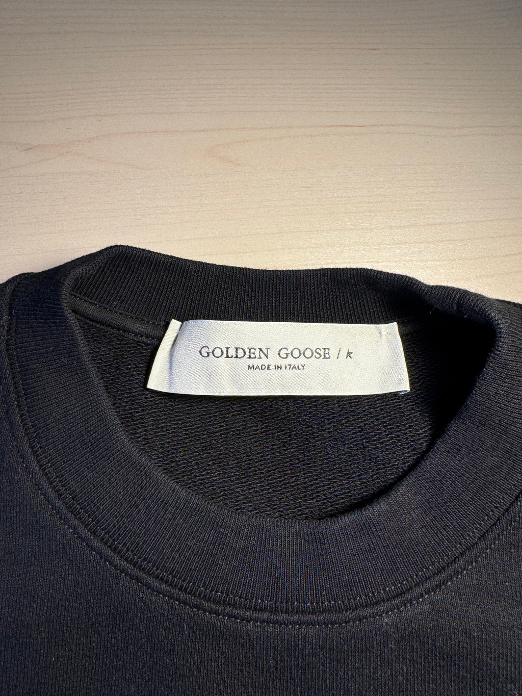 Felpa Golden Goose nera stella oro