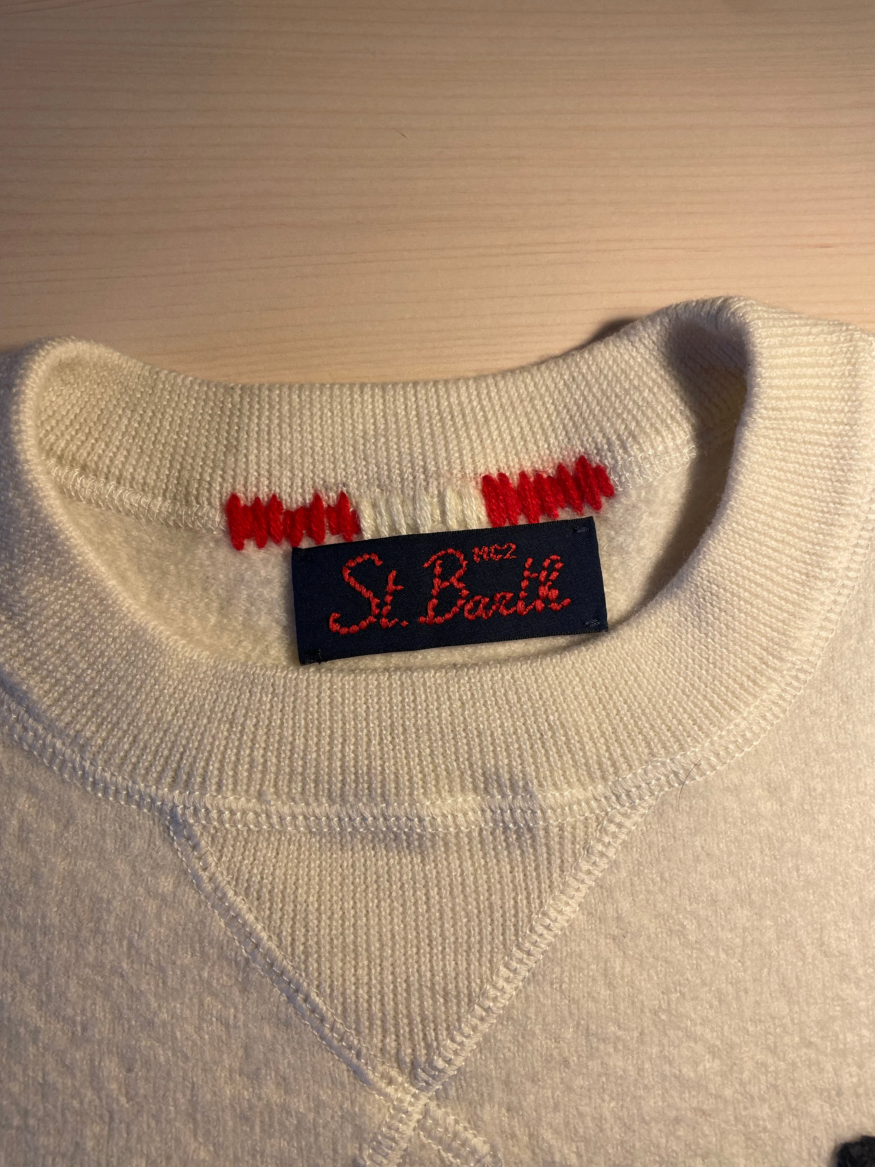Maglione Saint Barth "Day Off" panna