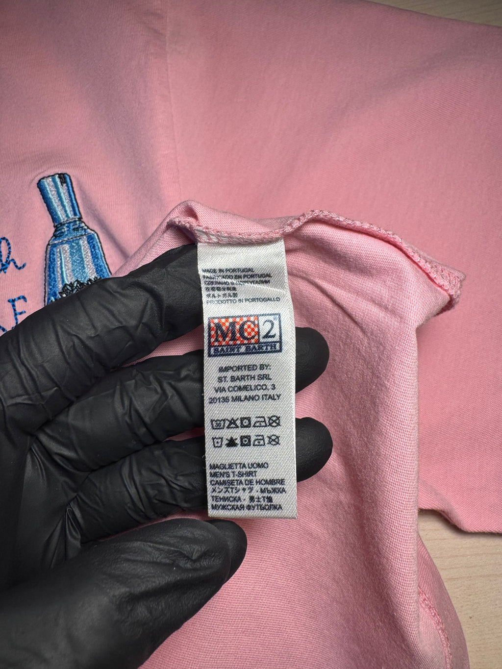Maglia Saint Barth "For Me With Gin Mare Please” rosa