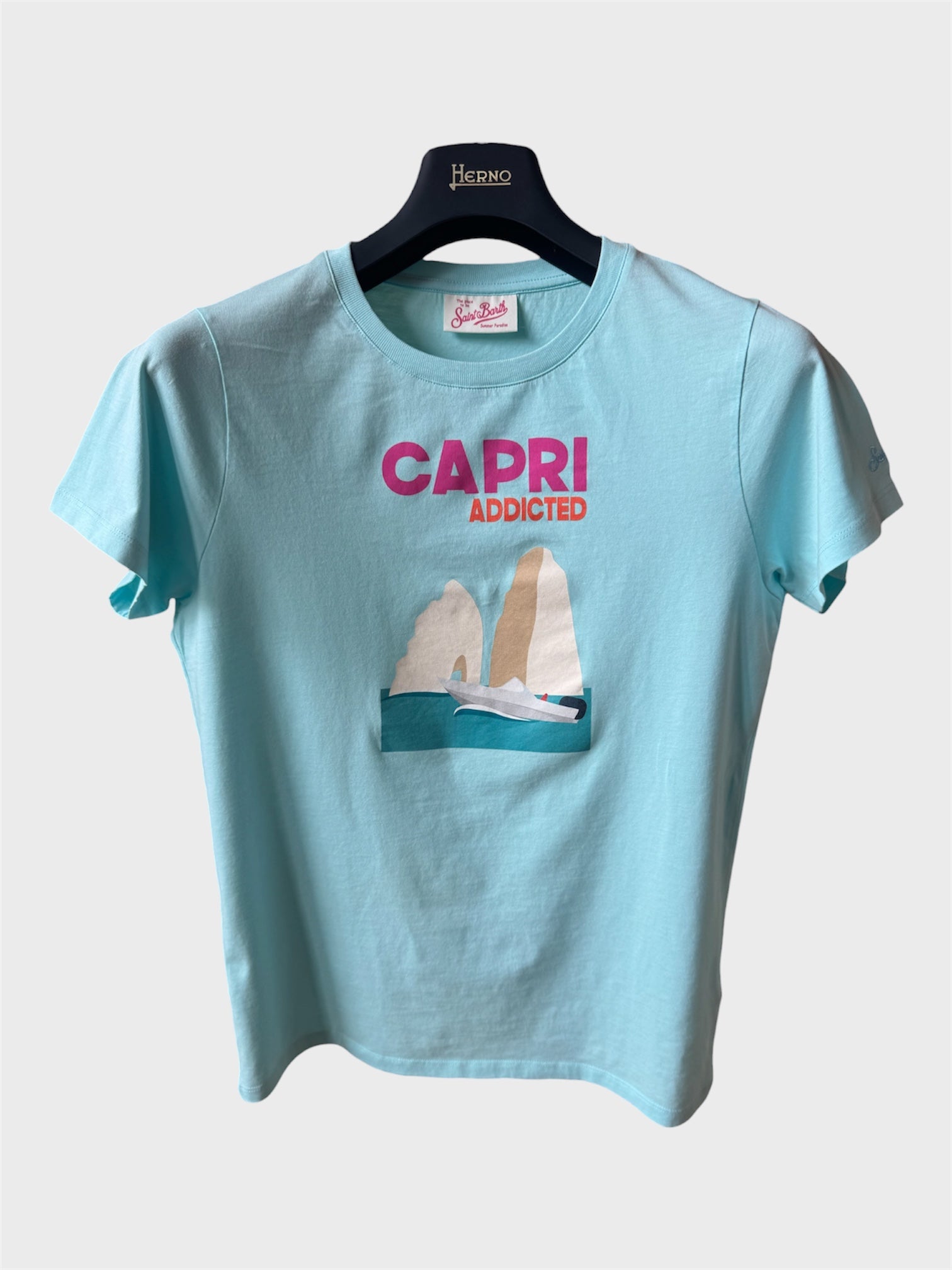 Maglia Saint Barth "Capri Addicted” azzurra