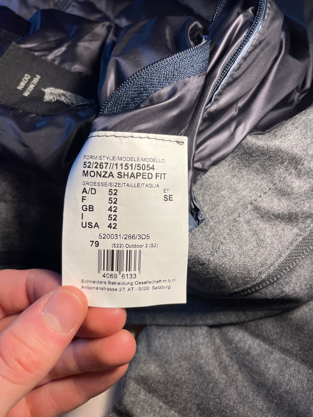 Giubbino Schneiders Salzburg grigio