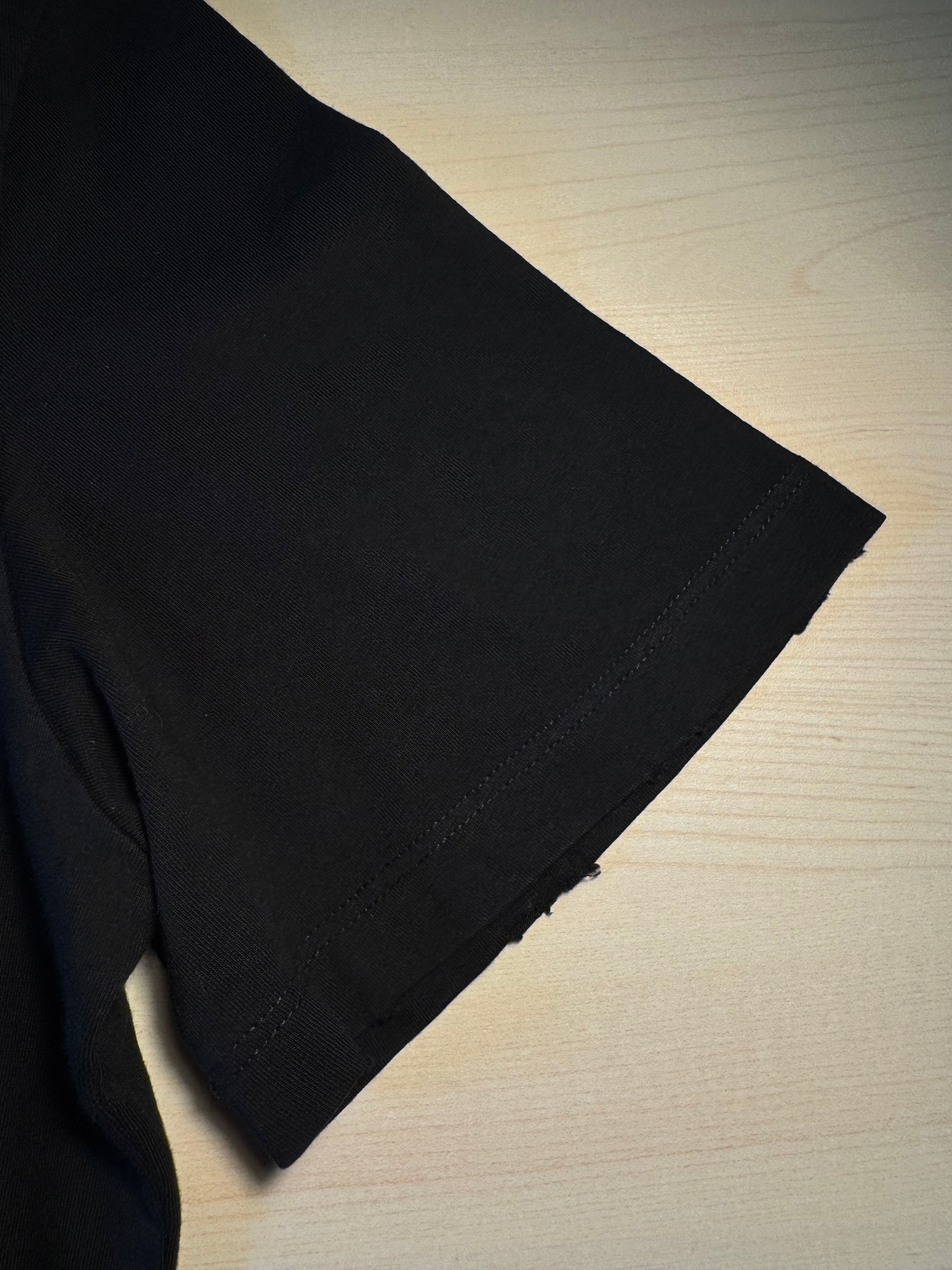 Maglia Golden Goose nera trattamento distressed