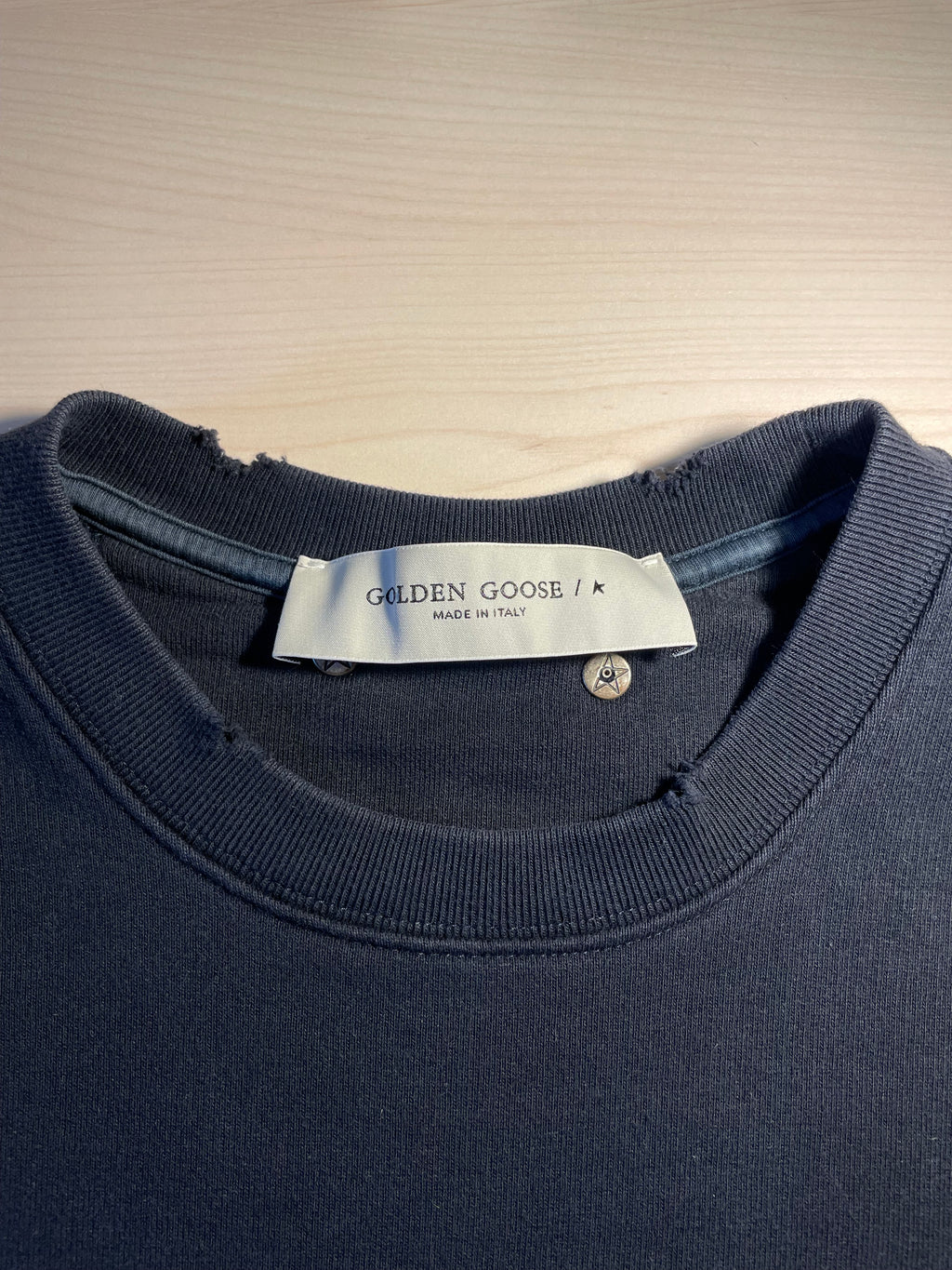 Felpa Golden Goose "Perfect Imperfection" blu