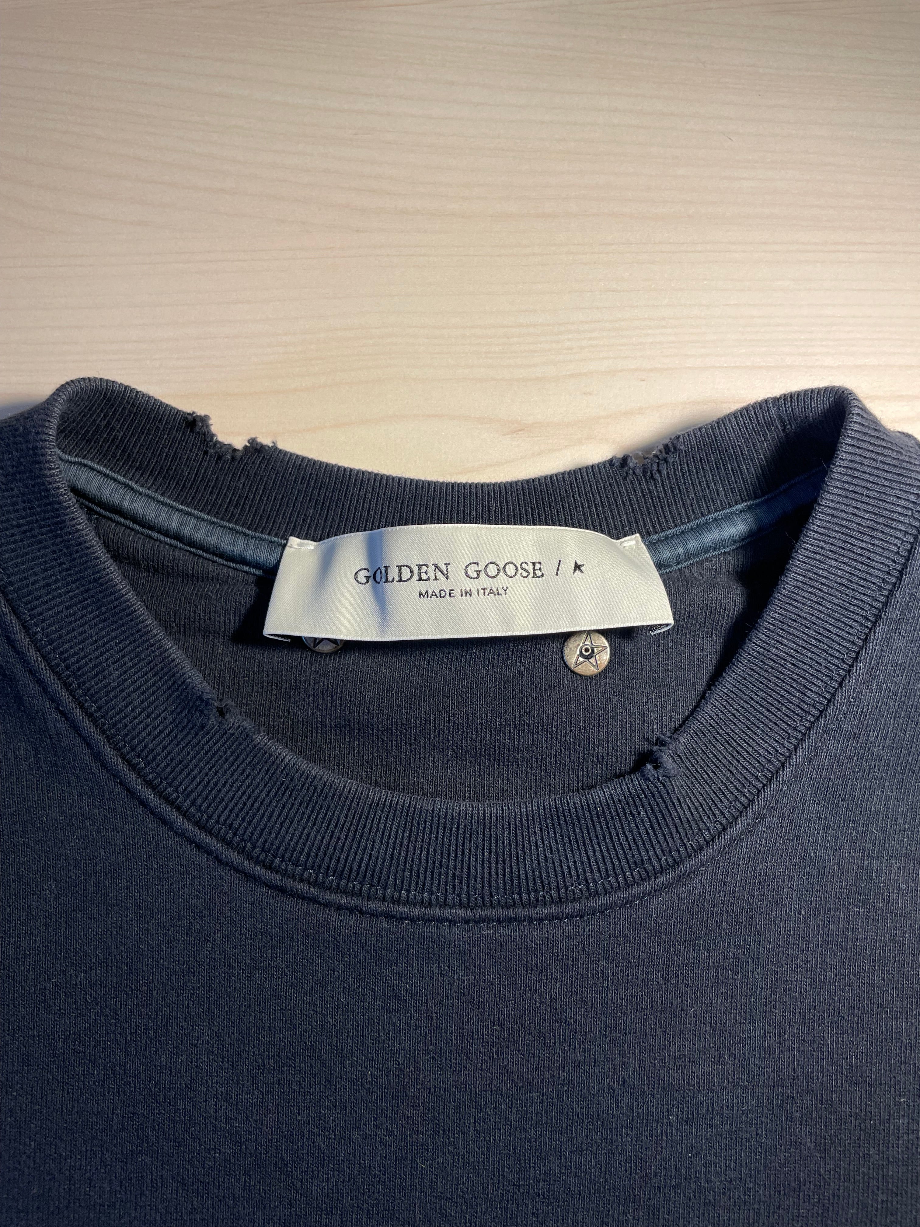 Felpa Golden Goose "Perfect Imperfection" blu