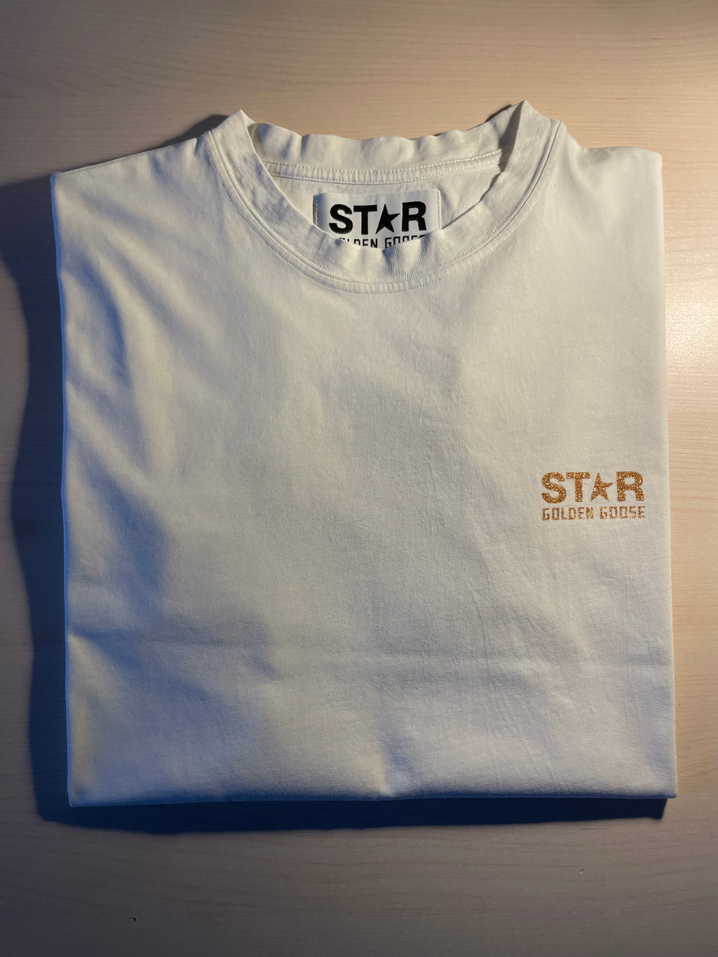 Maglia Golden Goose star scritta oro