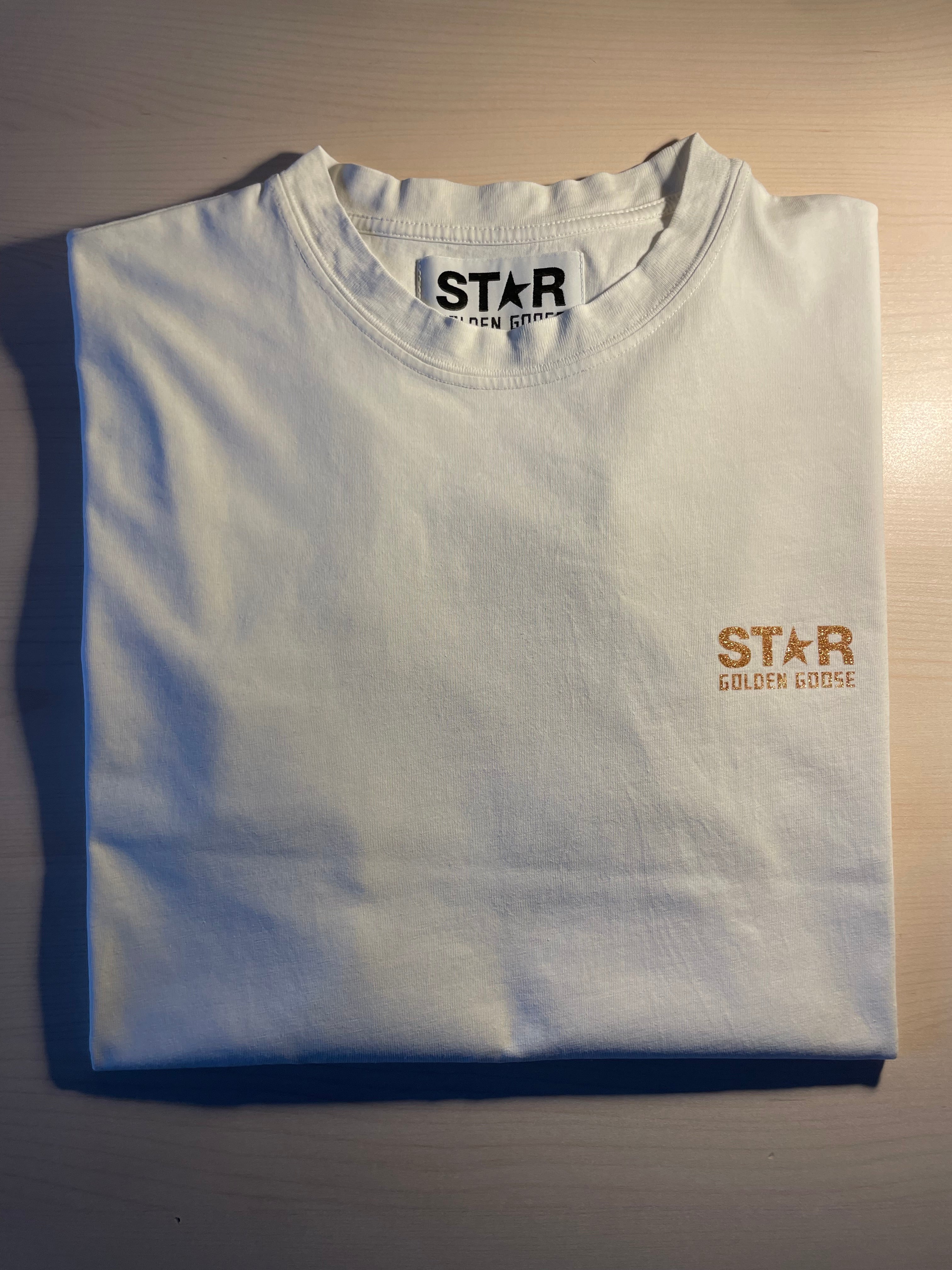Maglia Golden Goose star scritta oro