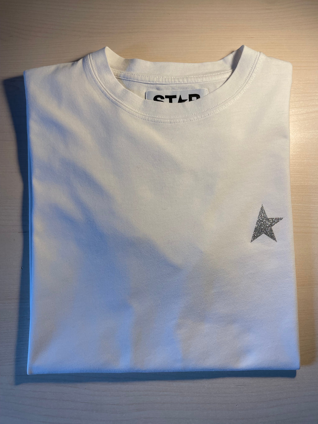 Maglia Golden Goose Star bianca stella argento