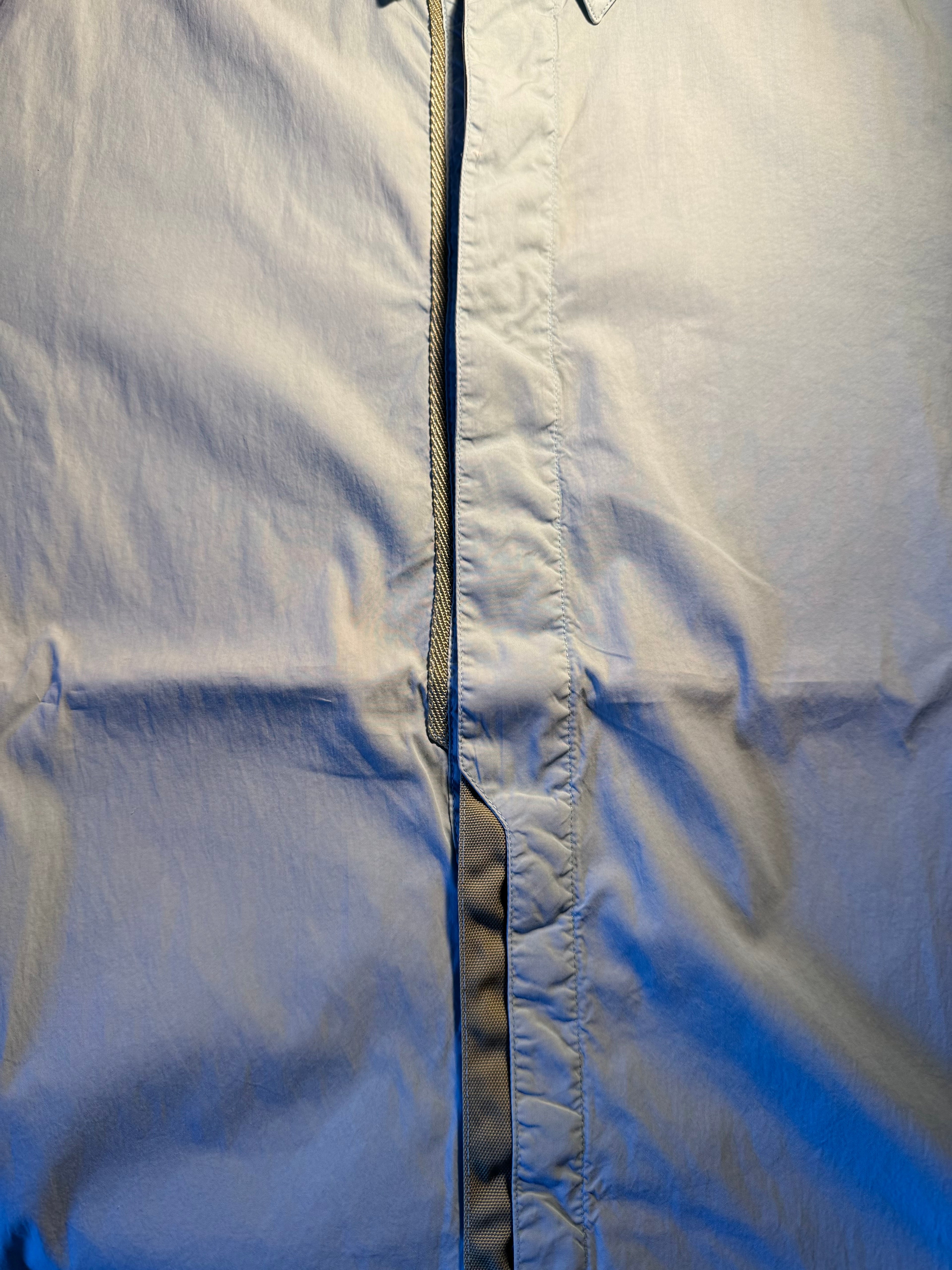 Camicia Stone Island Shadow Project maniche corte azzurra
