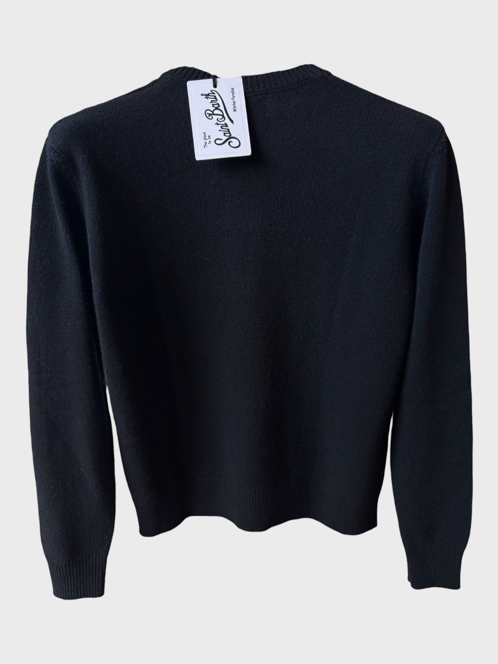 Maglione Saint Barth "Odio Il Lunedì" nero