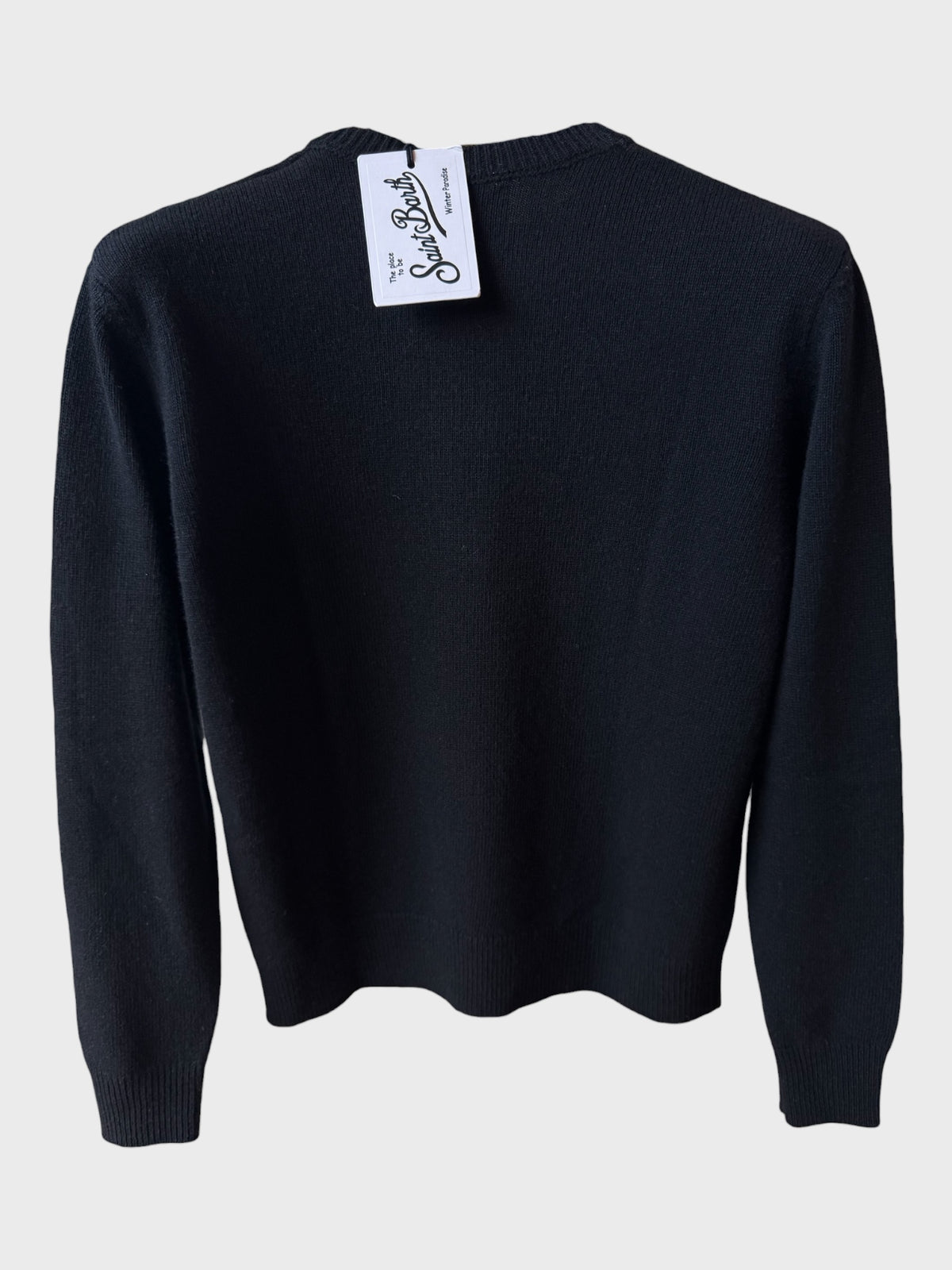 Maglione Saint Barth "Odio Il Lunedì" nero
