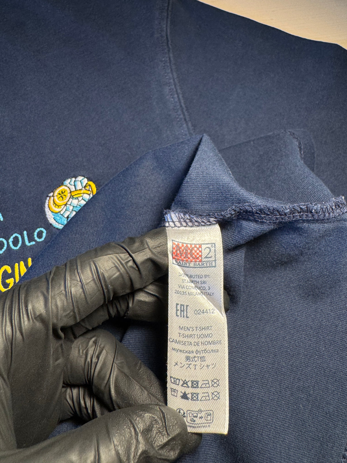 Maglia Saint Barth "Guarda Come Dondolo Con Il Gin” blu