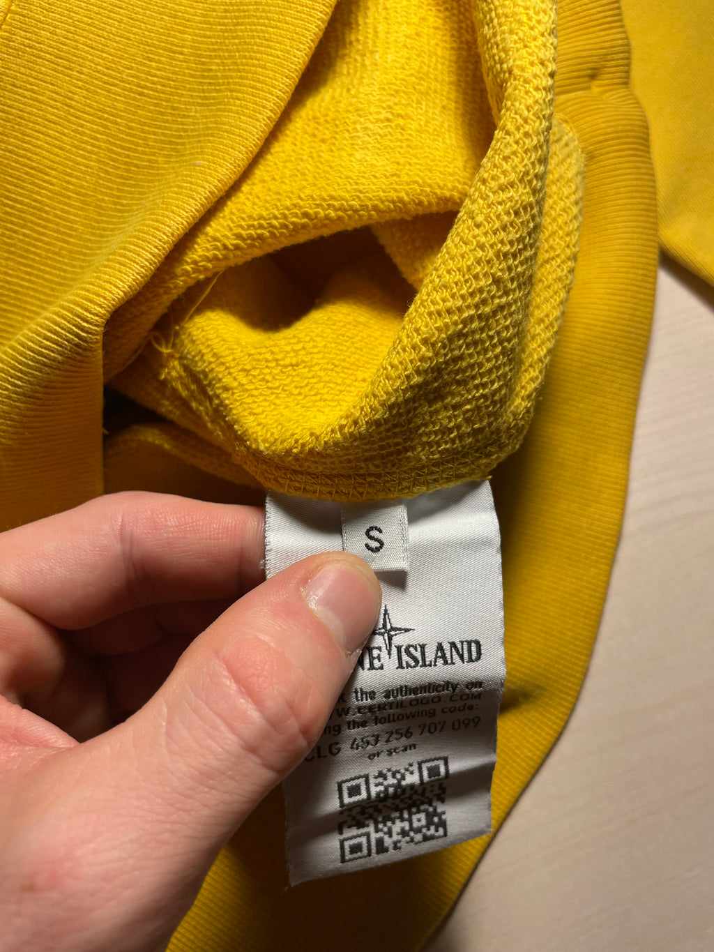 Felpa Stone Island gialla