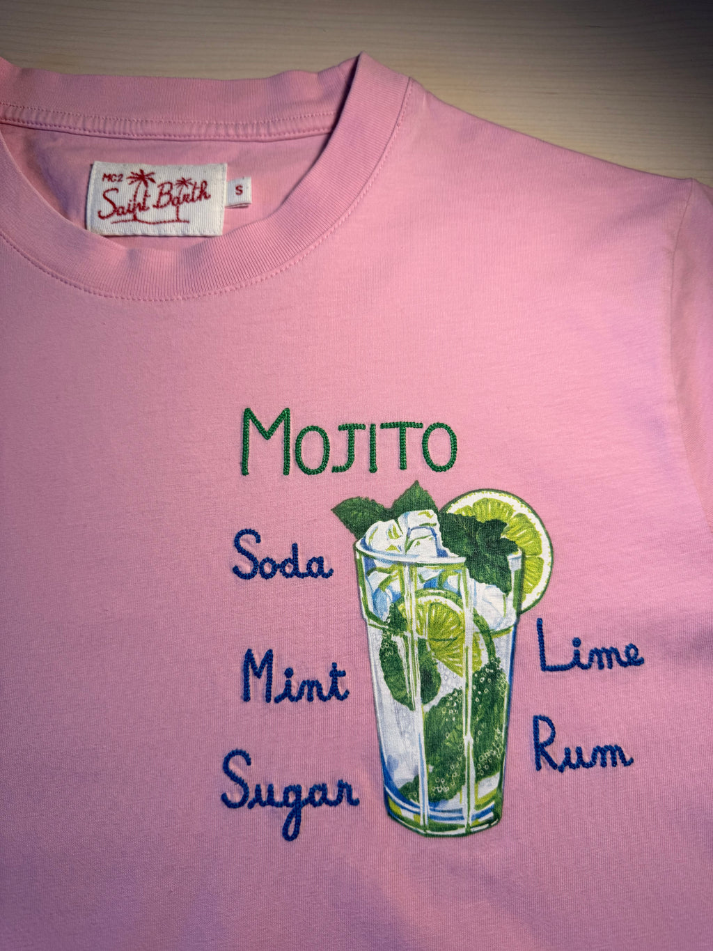 Maglia Saint Barth "Mojito” rosa