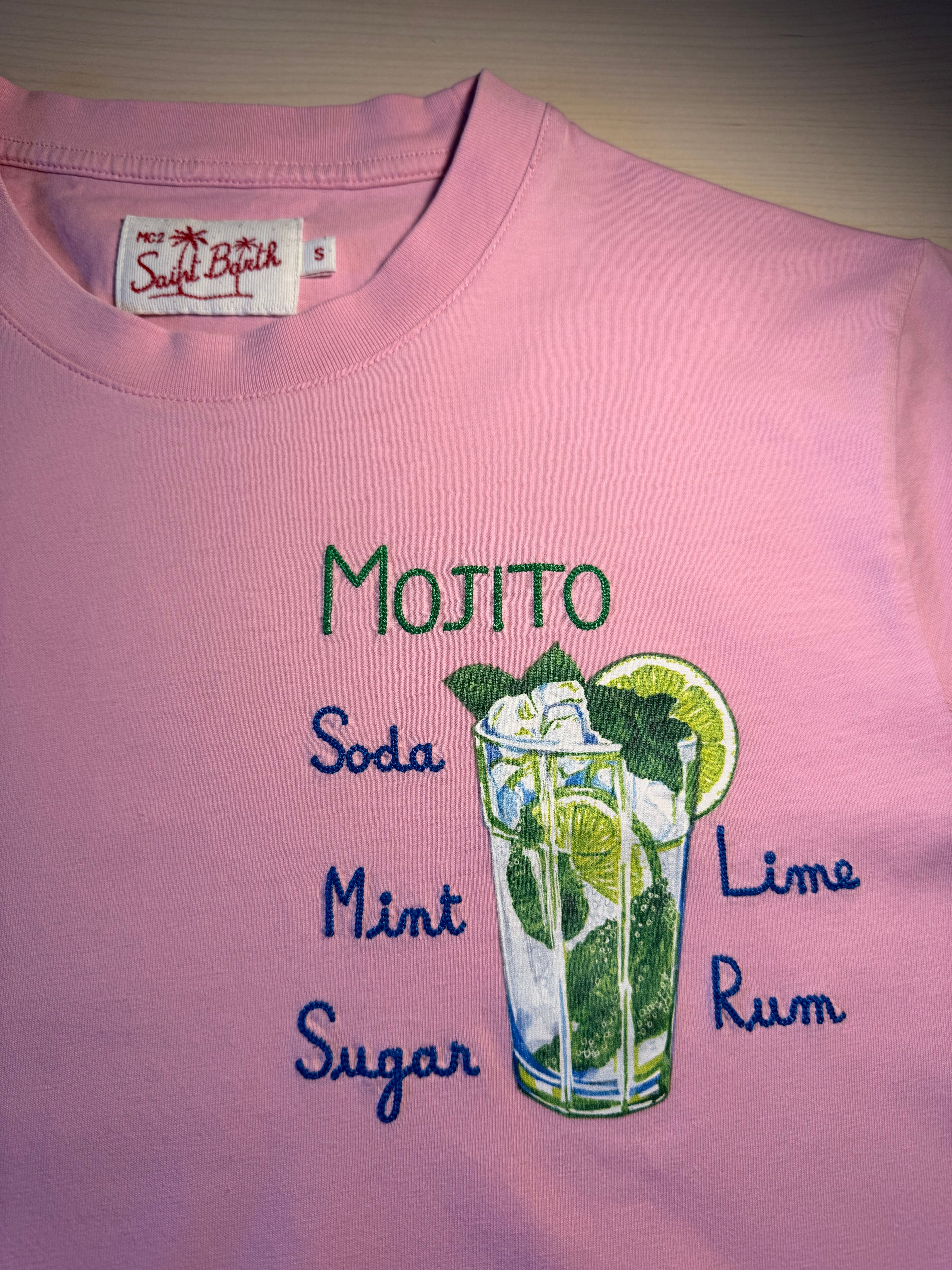 Maglia Saint Barth "Mojito” rosa