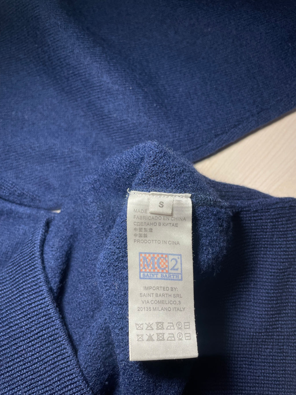 Maglione Saint Barth "Day Off" blu