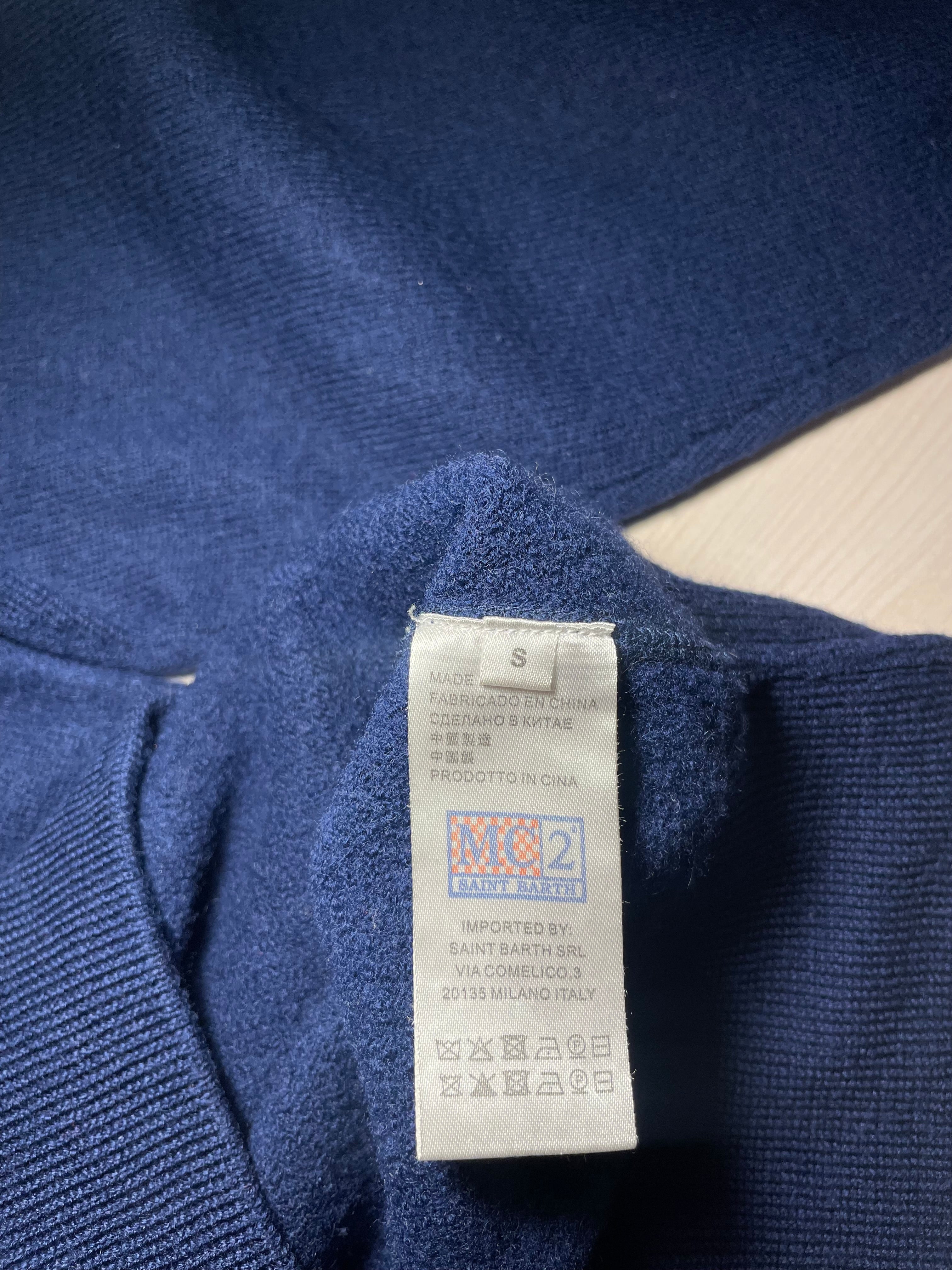 Maglione Saint Barth "Day Off" blu
