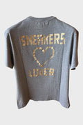 Maglia Golden Goose grigia "Sneakers Lover"