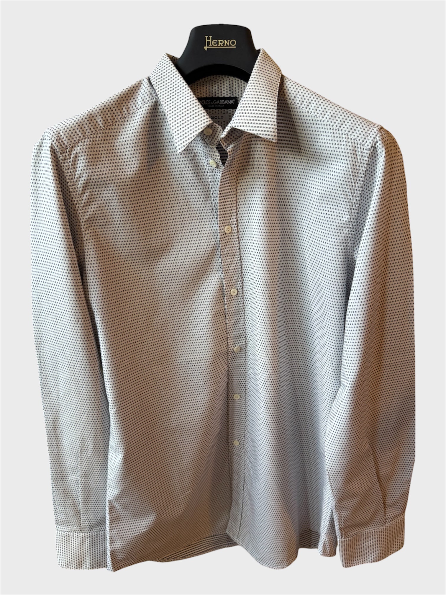 Camicia Dolce e Gabbana Gold a pois